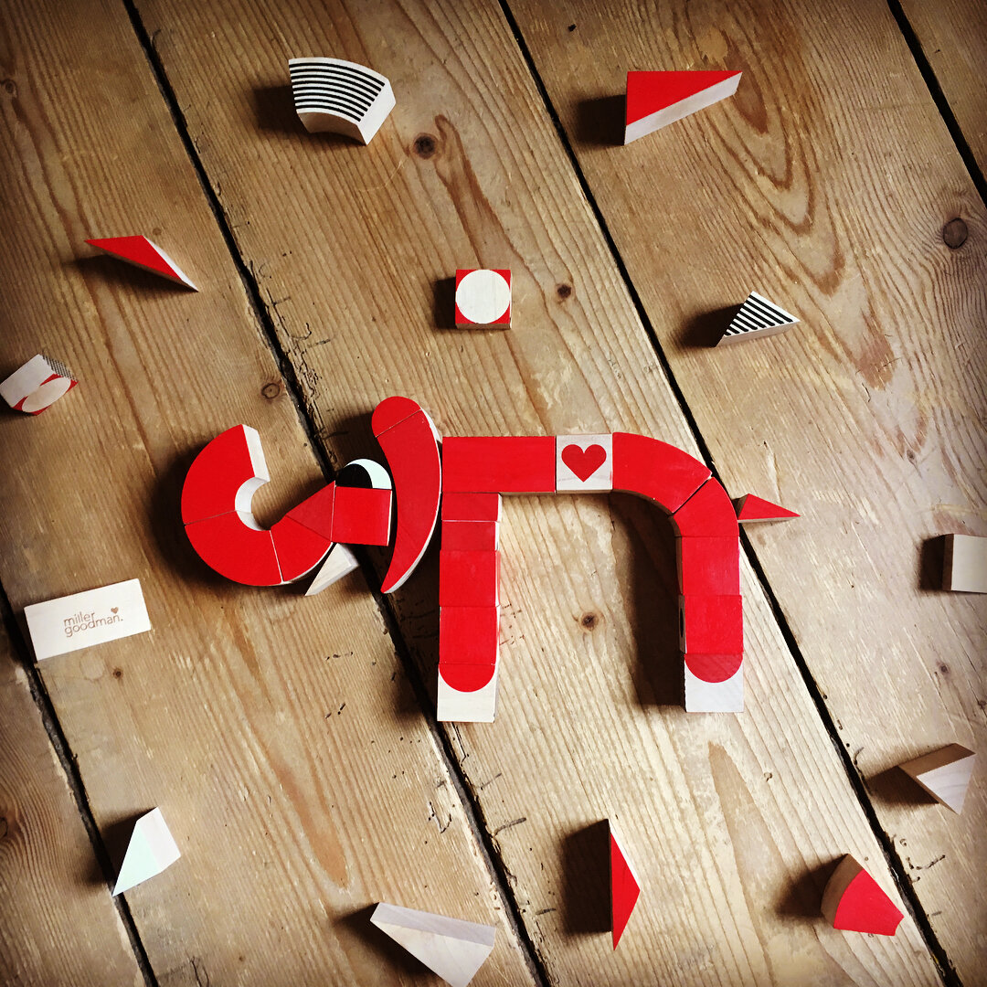 Miller Goodman - Number 3: Elephant #millergoodman #elephant #woodentoys @millergoodman