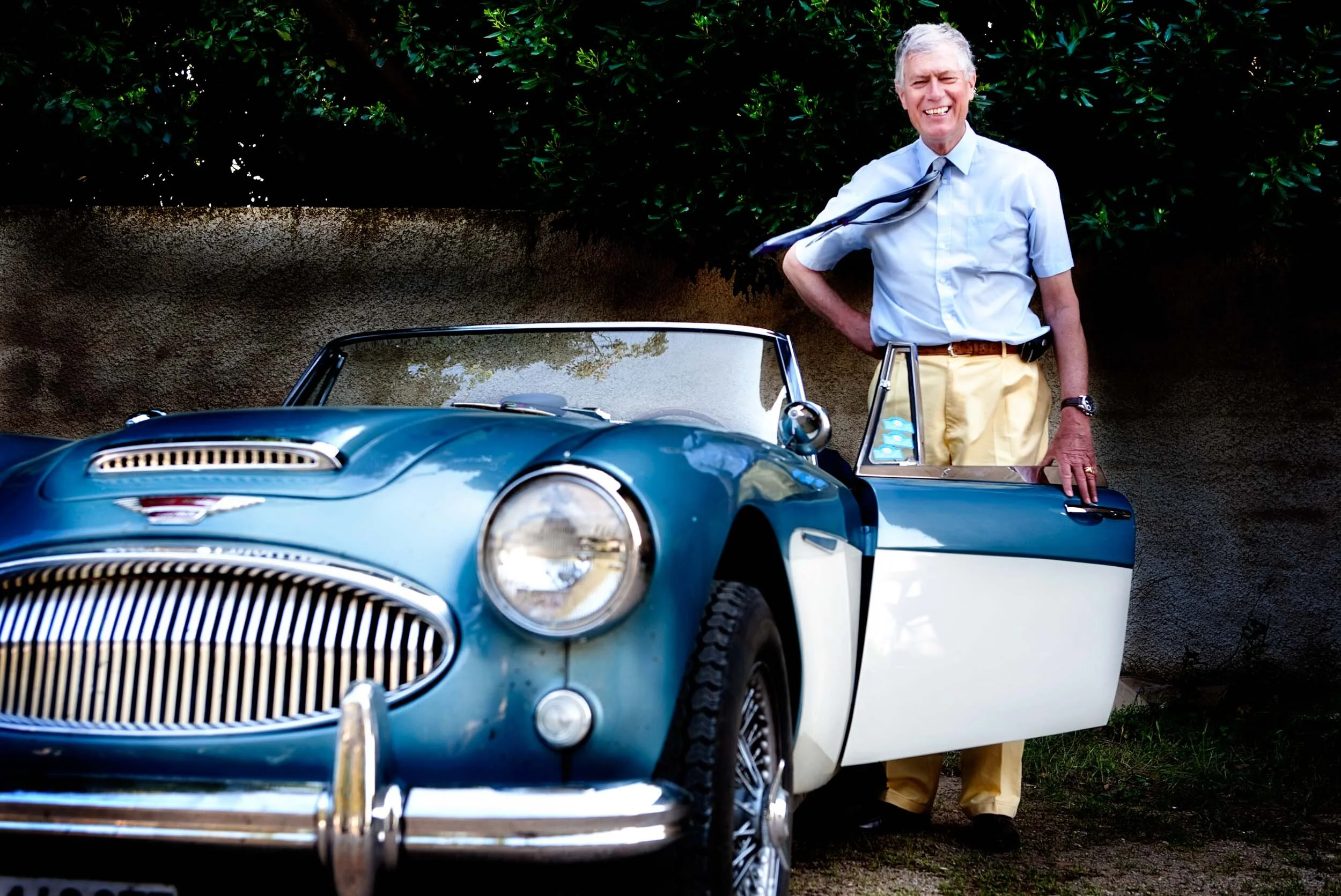 Roger and his 68 Austin for squarespace.JPG