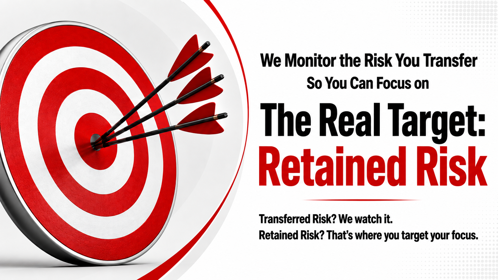 Target graphic focusing attention on retained trade credit risk