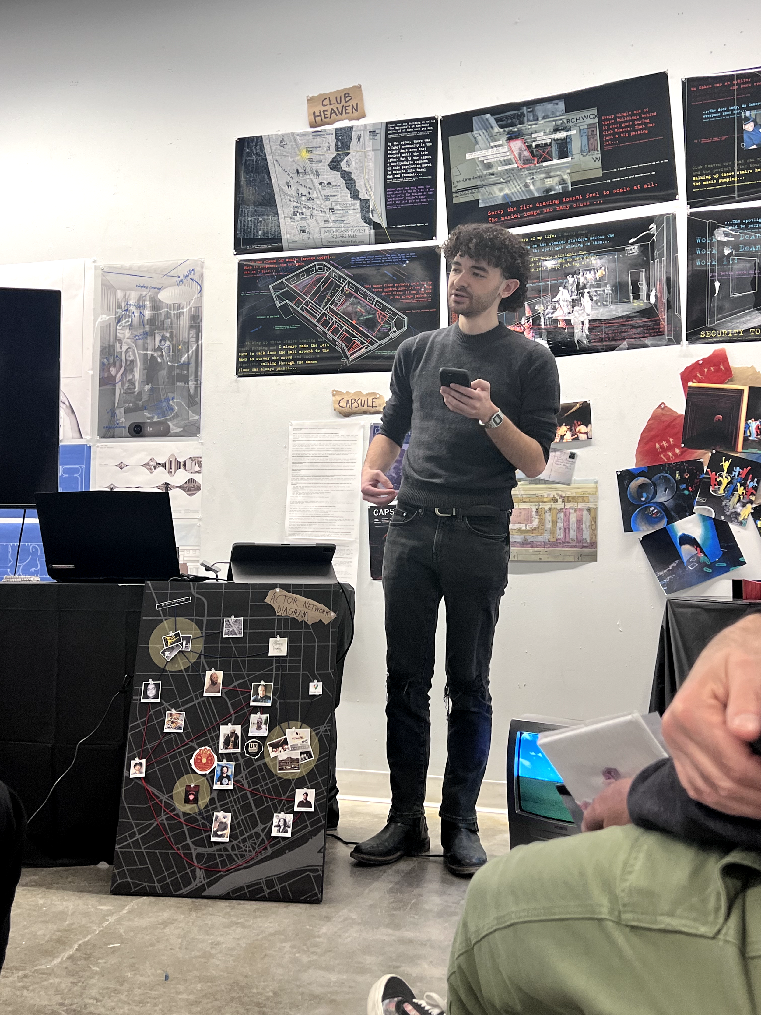 Photo from Spring 2024 Final Thesis Review at Taubman College.