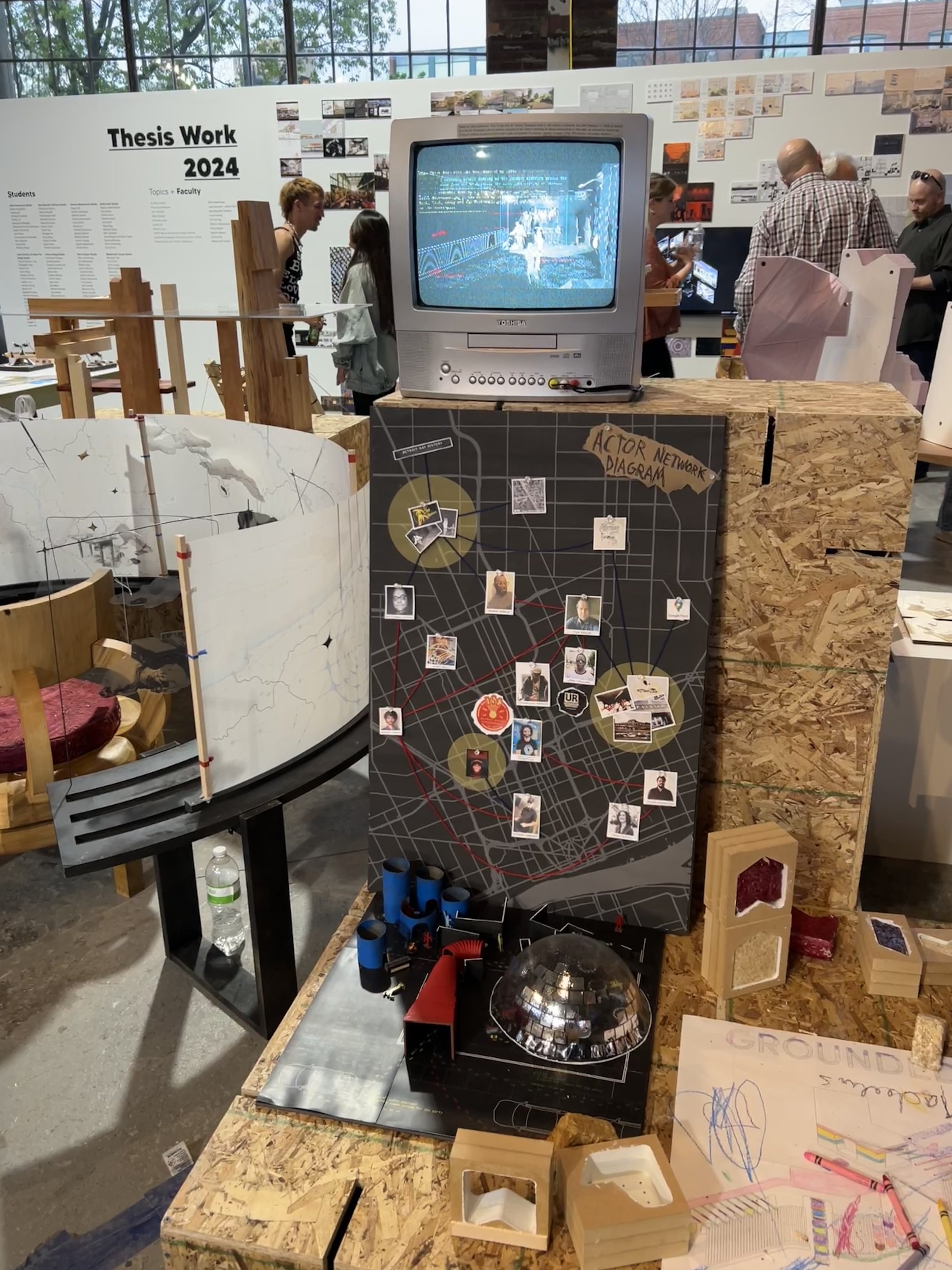 Photo from the 2024 Thesis Exhibition at the Liberty Research Annex.
