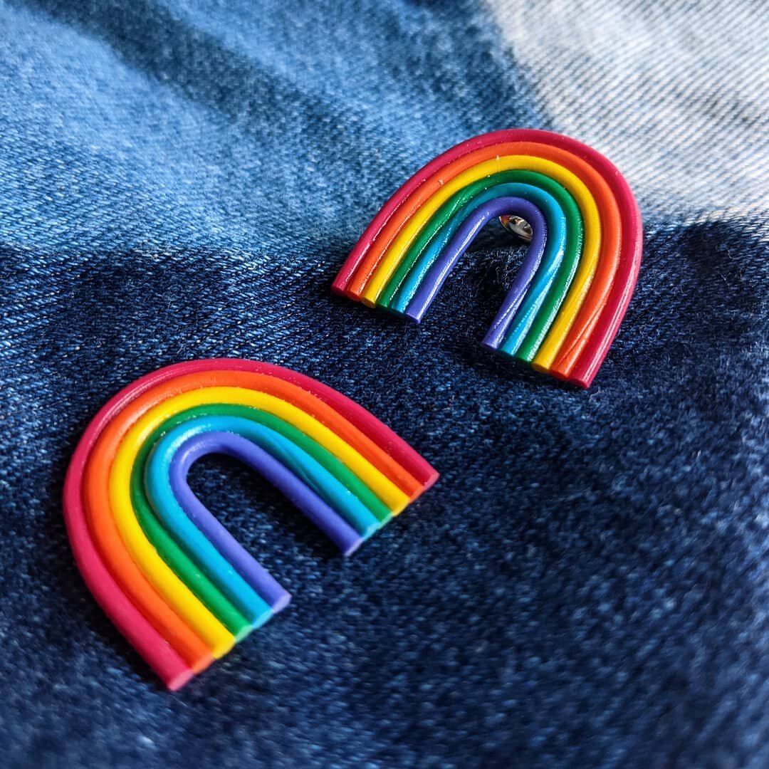 Happy Pride my friends!🌈
I'm listing these rainbow pins on my Etsy and donating 50% of all proceeds will be split between the Trevor Project and The Black Aids Institute.