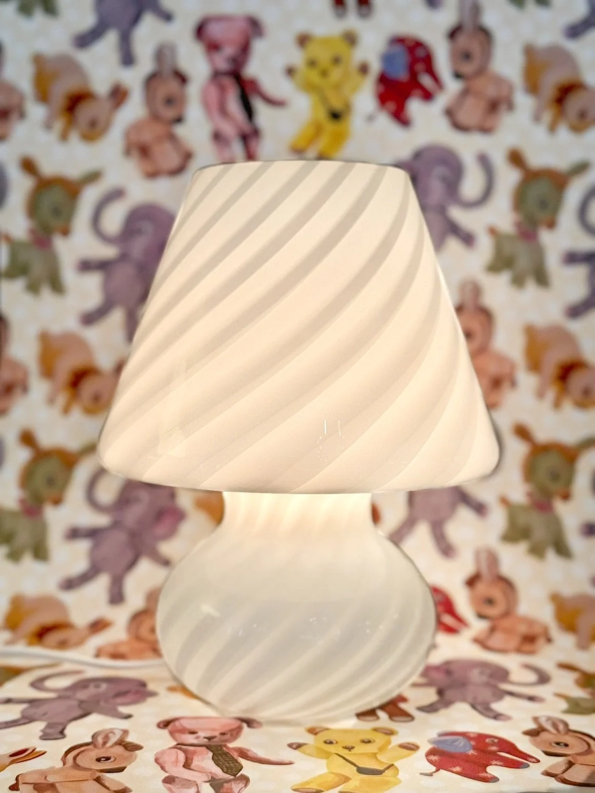 Petite lampe champignon, Murano 🍭✨
