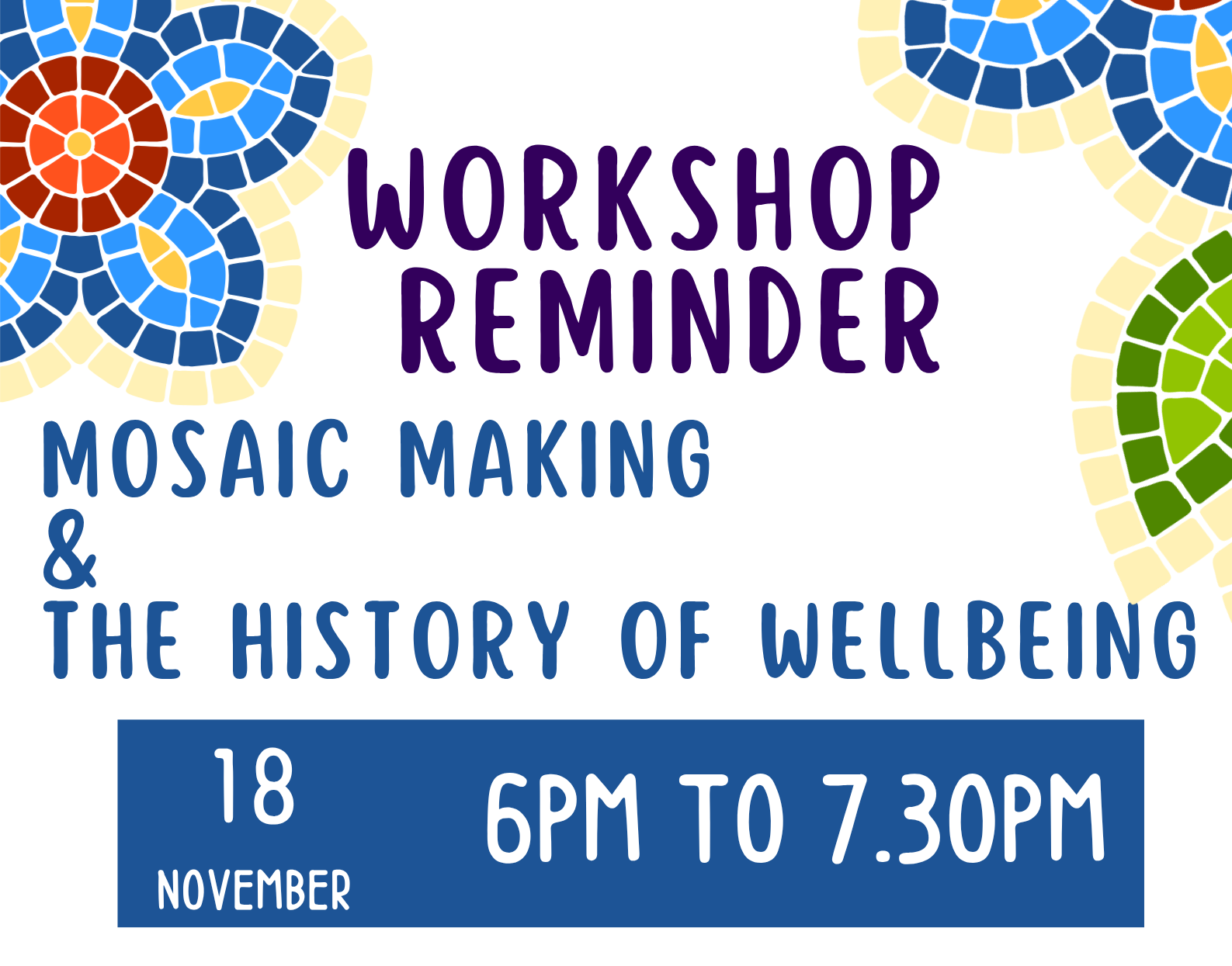 Mosaic making & The History of Wellbeing