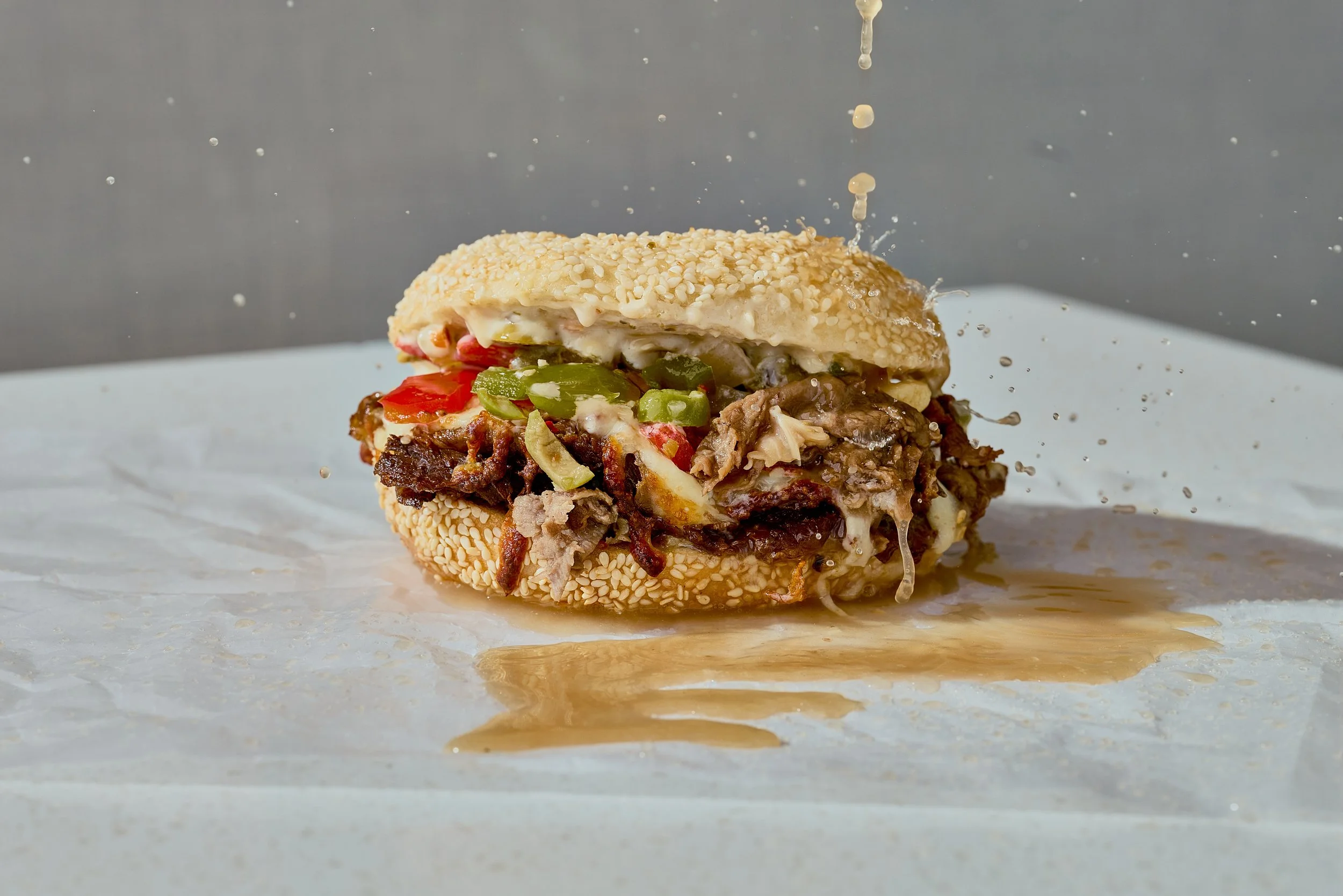 Italian beef, house-made giard, mutz!