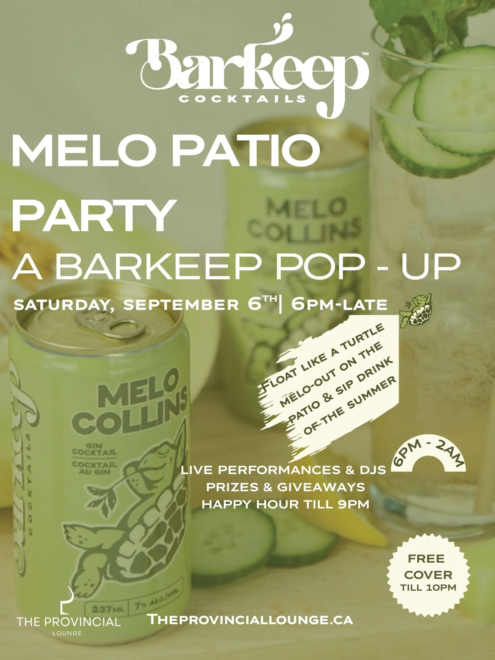 Melo Patio Party: A Barkeep Cocktail Pop - Up