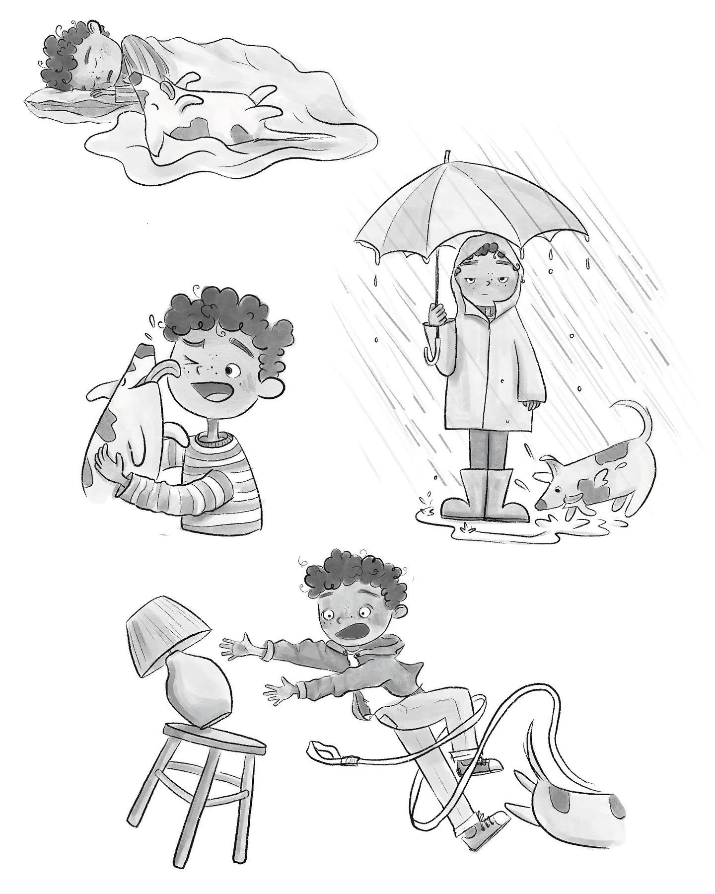Practicing my black and white today with a little character sheet 😊
.
.
.
#kidlitpostcard #kidlitartpostcardday #kidlitartpostcard #childrensbookillustrator #childrensbookillustration #childrensbookartist #picturebookillustration #picturebookillustr