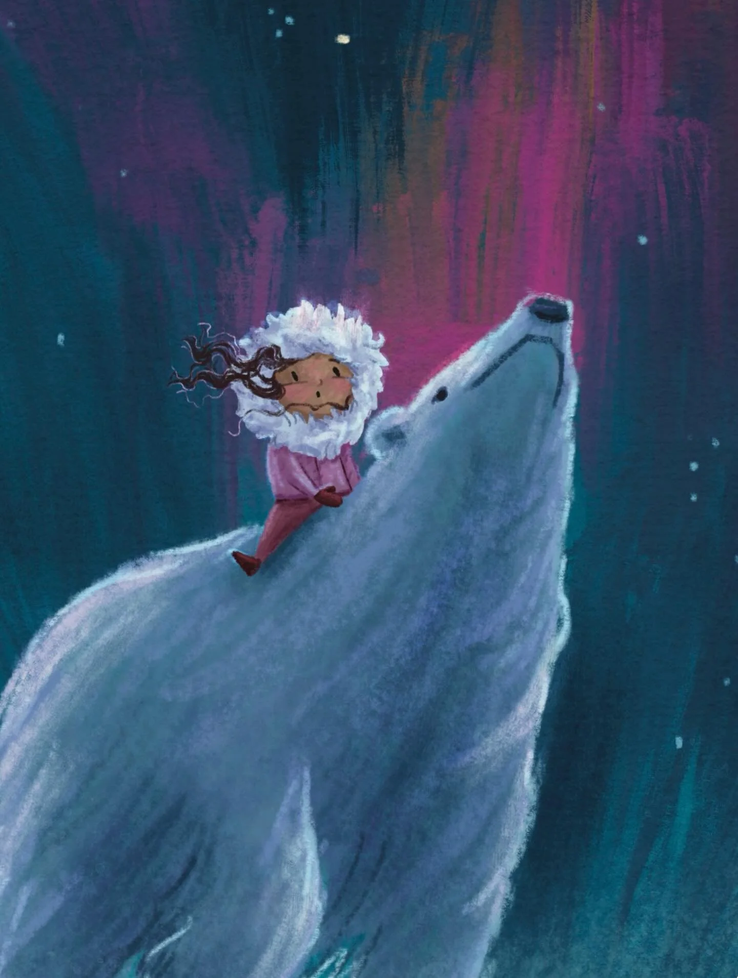 Has anyone been lucky enough to see the northern lights this year?  I heard rumors they came all the way down here to Wilmington, but I&rsquo;m not sure I believe it 😅. I definitely didn&rsquo;t see any!
.
.
.
#childrensbookillustrator #childrensboo