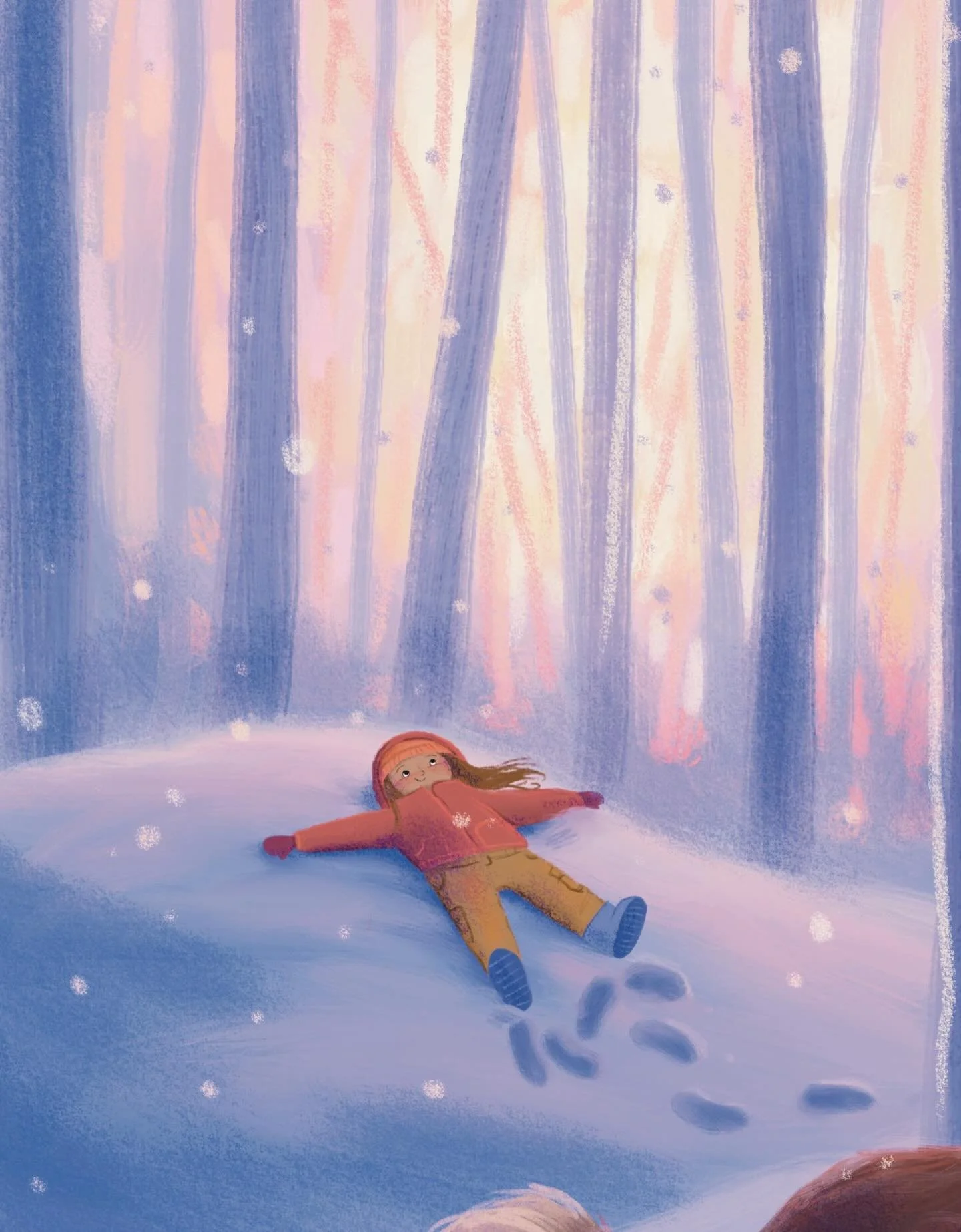 ✨❄️
.
.
.
#childrensbookillustrator #childrensbookilustration #kidlitillustration #kidlitillustrator #illustrator #snow #snowfal #forest #magicalmoments #peacefulmoments #walkinwoods #winterwonderland #authorillustrator #procreate #procreateartist