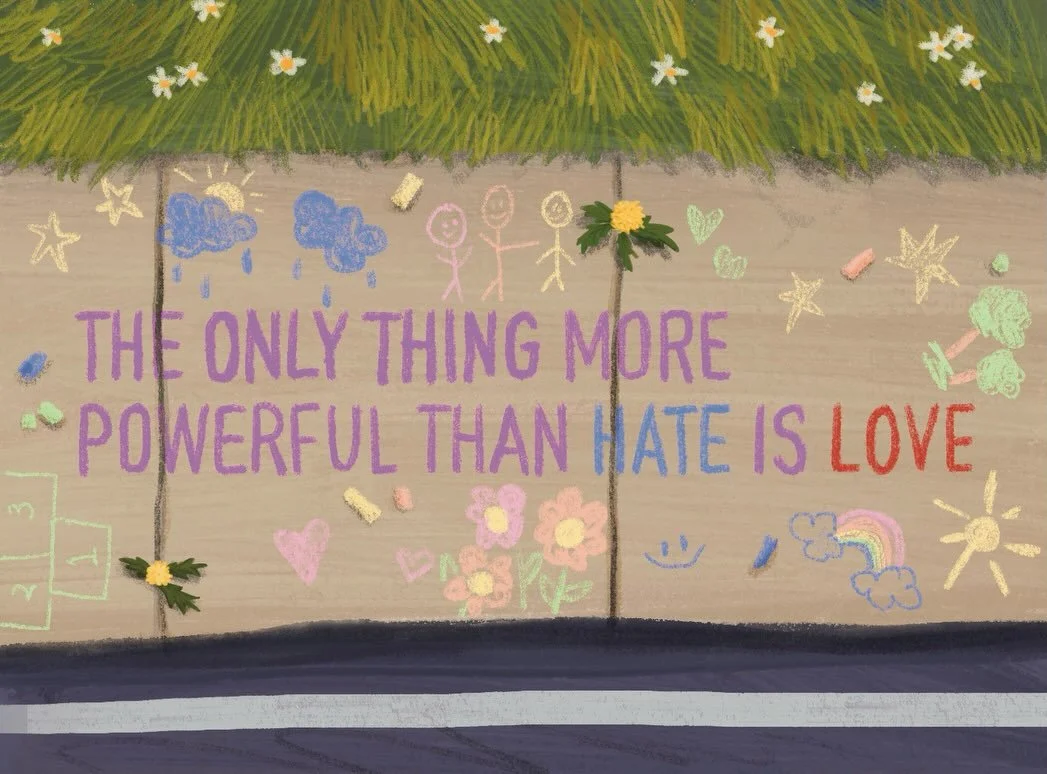 My favorite part of the Super Bowl 🫶🏼🫶🏼🫶🏼
.
.
#badbunny #love #illustration #happy #loveyourneighbor