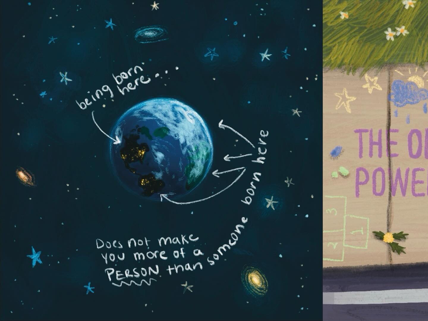 Some art that made me happy this month 🫶🏼
.
.
#illustrator #positivity #positivevibes  #cozyart #monthlyart