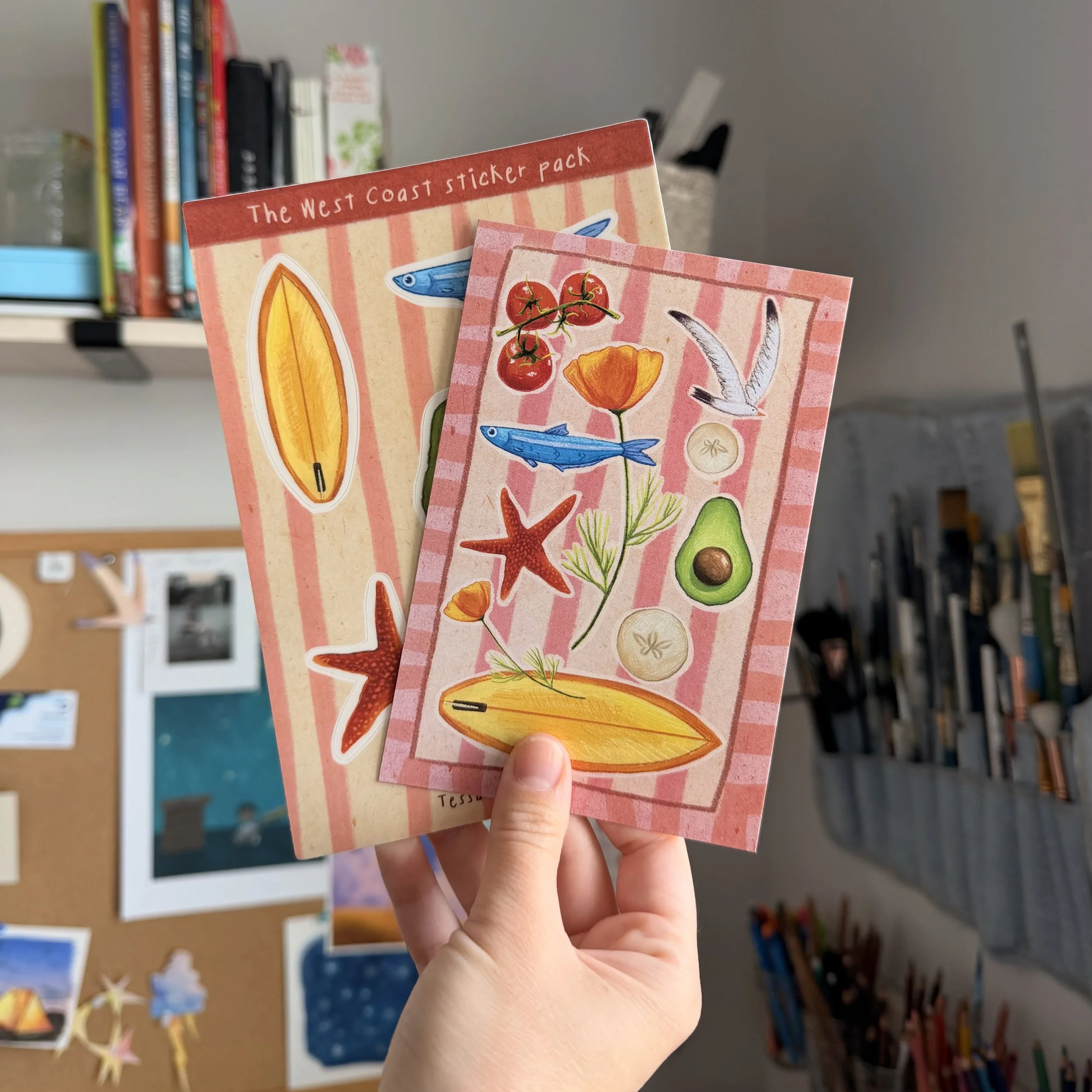 West Coast Sticker/Postcard Bundle