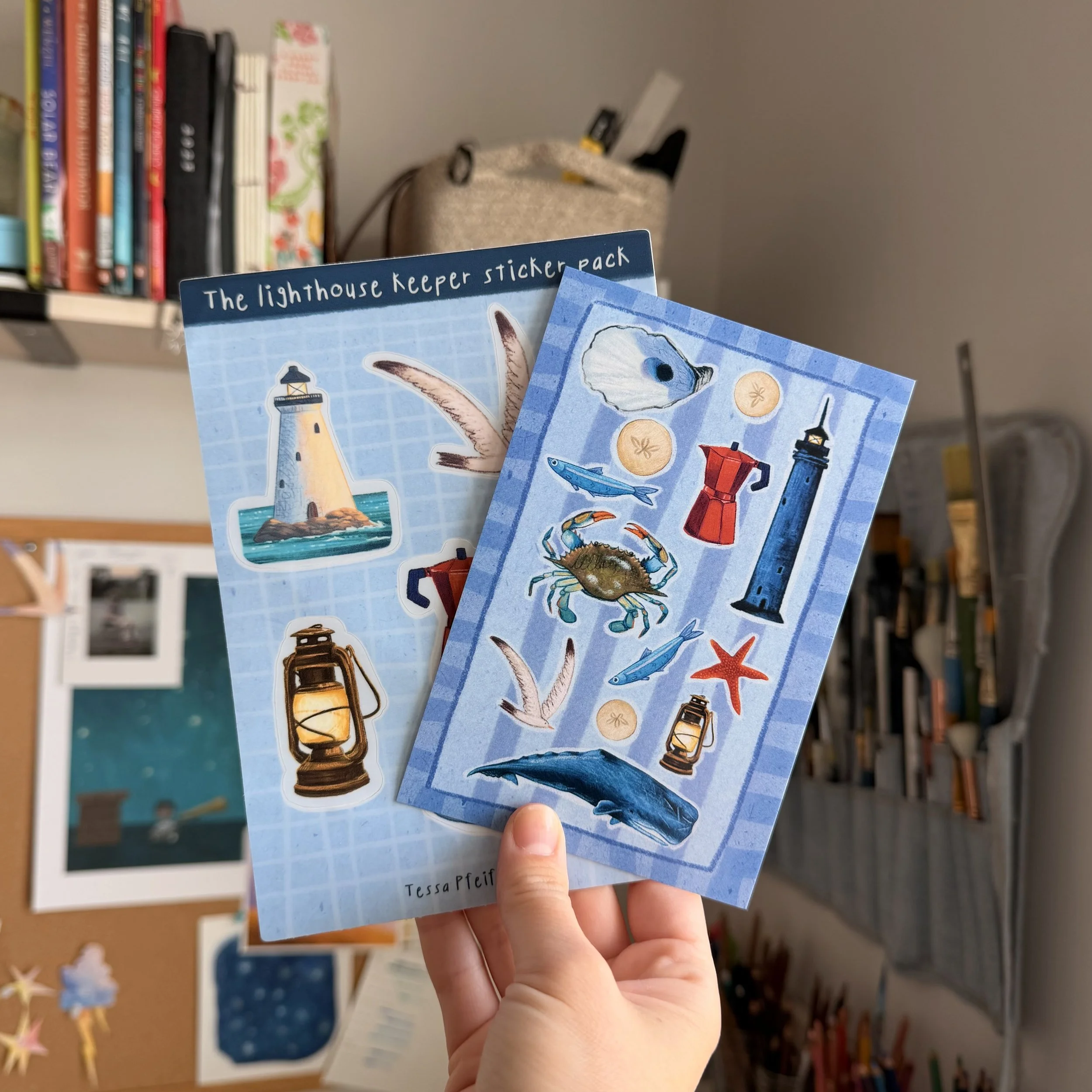 Lighthouse Sticker/Postcard Bundle