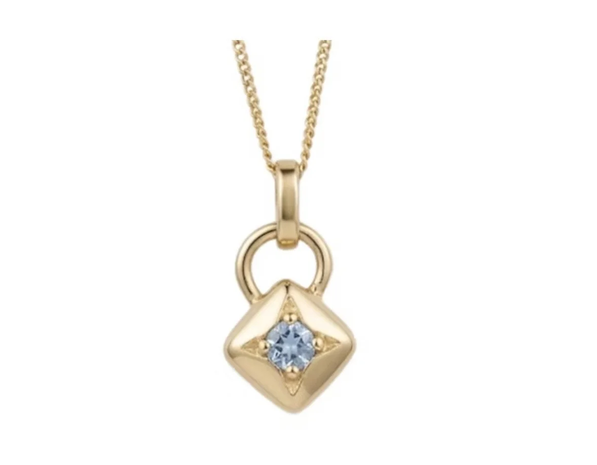 Starlit Harlequin Puff in 14k Gold