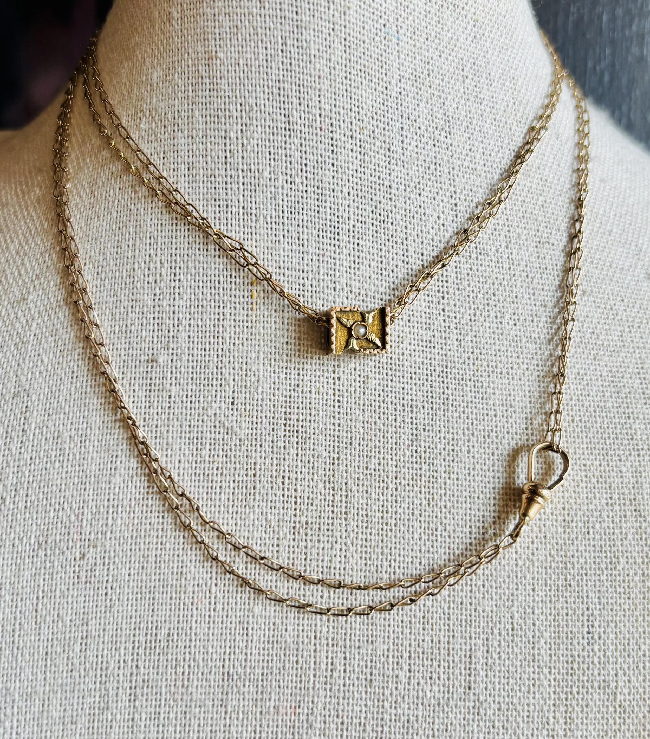 Rose gold slide chain 10K