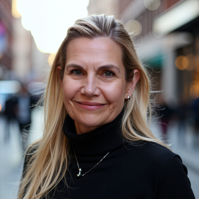 Close-up portrait of Alison Pereira, Registered Psychotherapist & CBT Clinician.