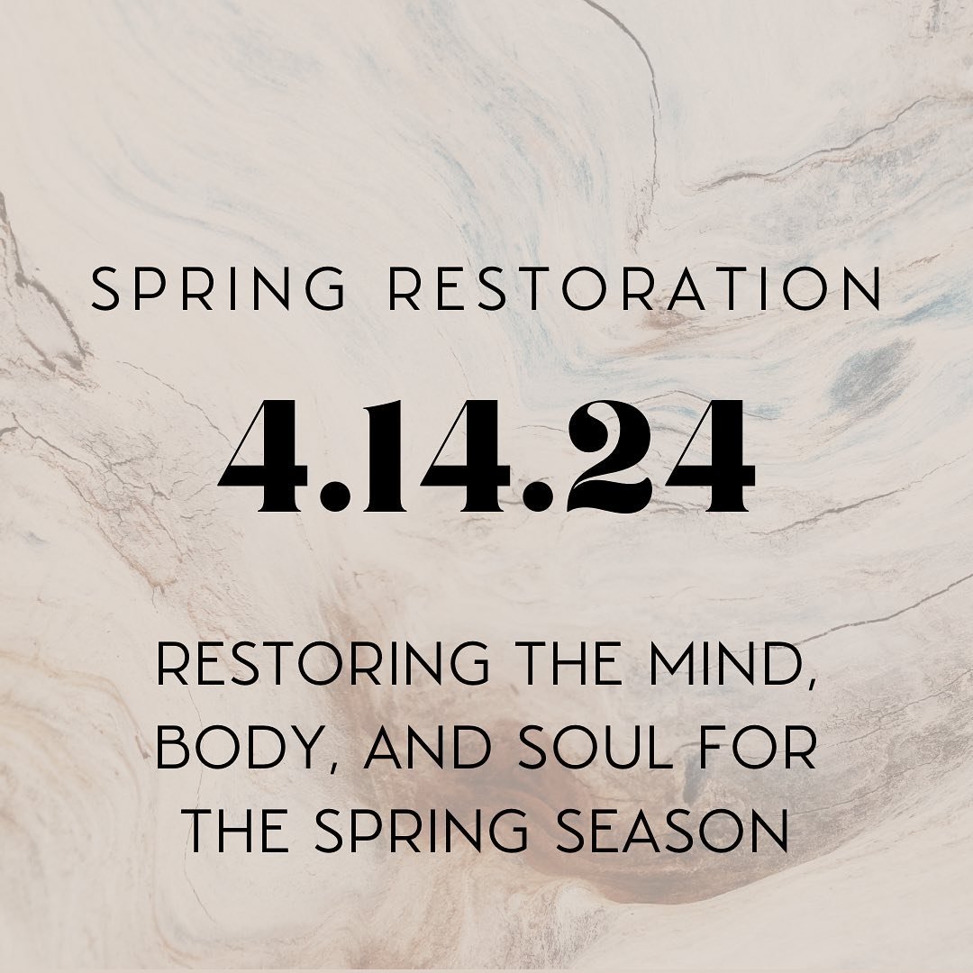 🌱 Sunday April 14th 2:30-4:30pm 🌱
@kundalinialchemy @harnaamkaur23

Spring Restoration 💐Restoring the Mind, Body, and Soul for the Spring Season
Join Yael and Harnaam for a restorative evening of nervous system nourishment. In our overstimulating 