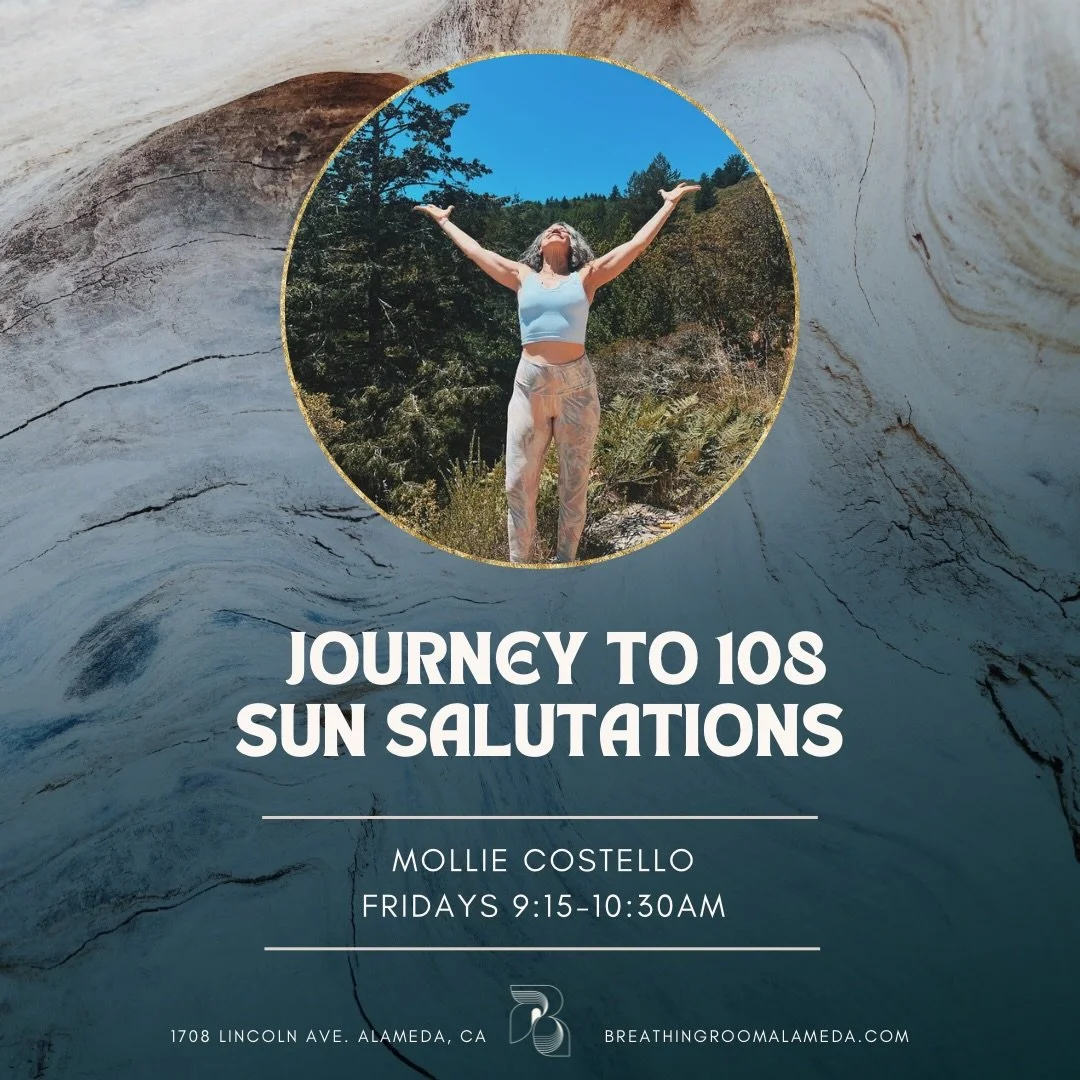 NEW CLASS 🌺 Fridays 9:15-10:30am @beautyfromwithin33 

Practicing 108 rounds of Surya Namaskar, Sun Salutations, especially at seasonal changes, creates a moving meditation connecting body, mind, and universe.  Surya Namaskar is a sequence of 12 pow