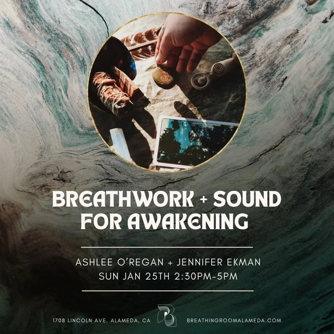 Sunday Jan 25th 2:30-5pm
Breathwork &amp; Sound for Awakening 💗💗💗
@ashlees_alchemy_ + @jenniferekmanyoga @jennifergrahamekman 
The seasonal mid-point between the Winter Solstice and the Spring Equinox, also known as Imbolc, is an ask for energetic
