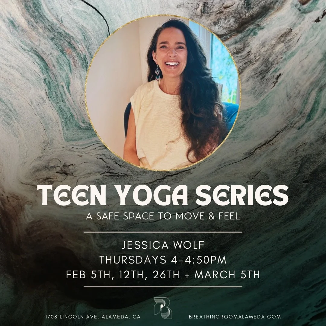 NEW TEEN YOGA SERIES! Begins Feb 5th 😍
Thursdays 4-4:50pm😎
Feb 5th, 12th, 26th + March 5th
💕 @jwolf_motion 

Pre-teens and teens are invited into a supportive space to move their bodies and connect with their feelings. 

Each class weaves together