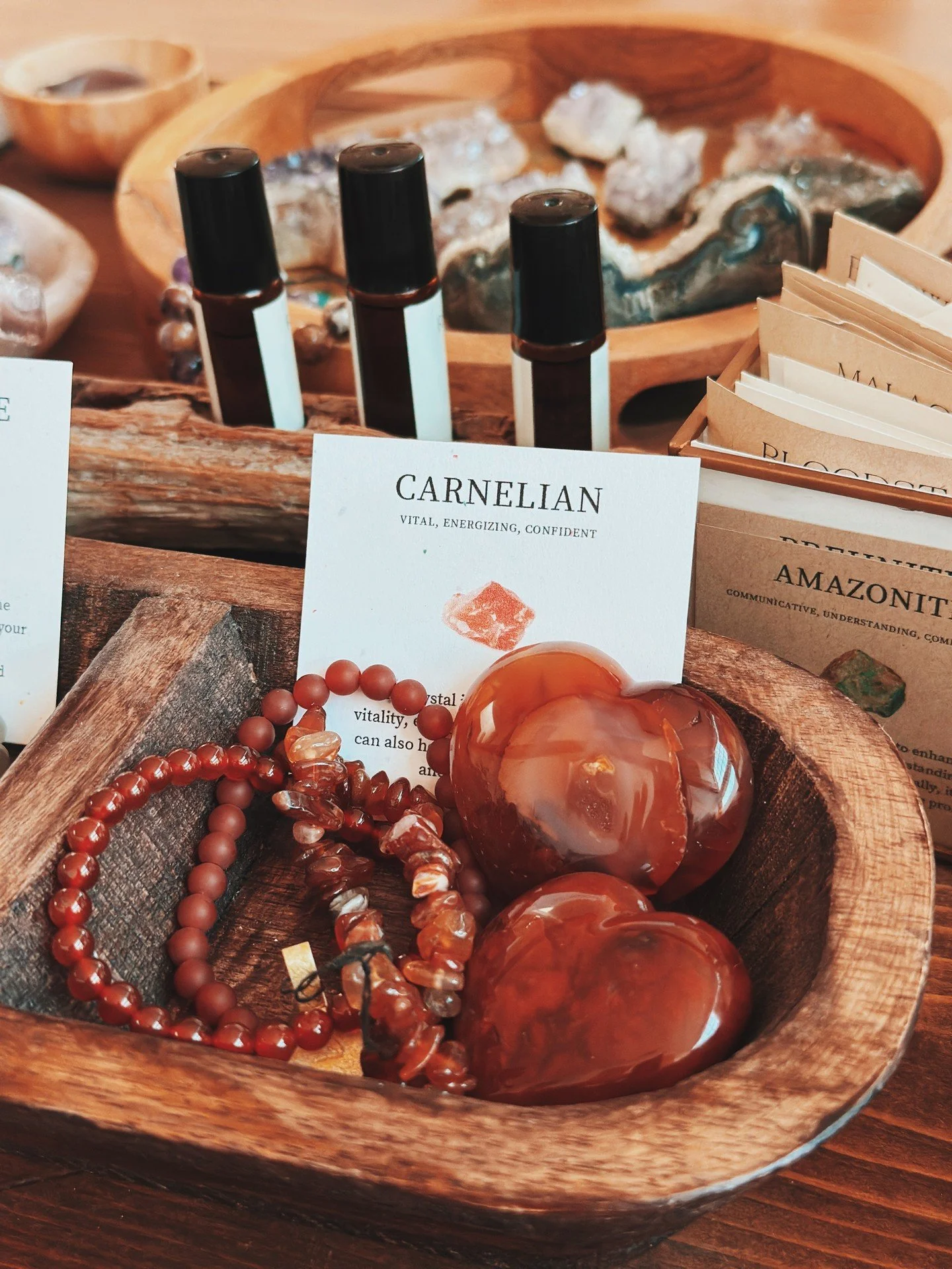 Carnelian is a powerful and energizing crystal known for its ability to spark motivation, ignite confidence, and promote emotional and physical vitality. With its warm, fiery energy, Carnelian empowers transformation, encouraging resilience, courage,