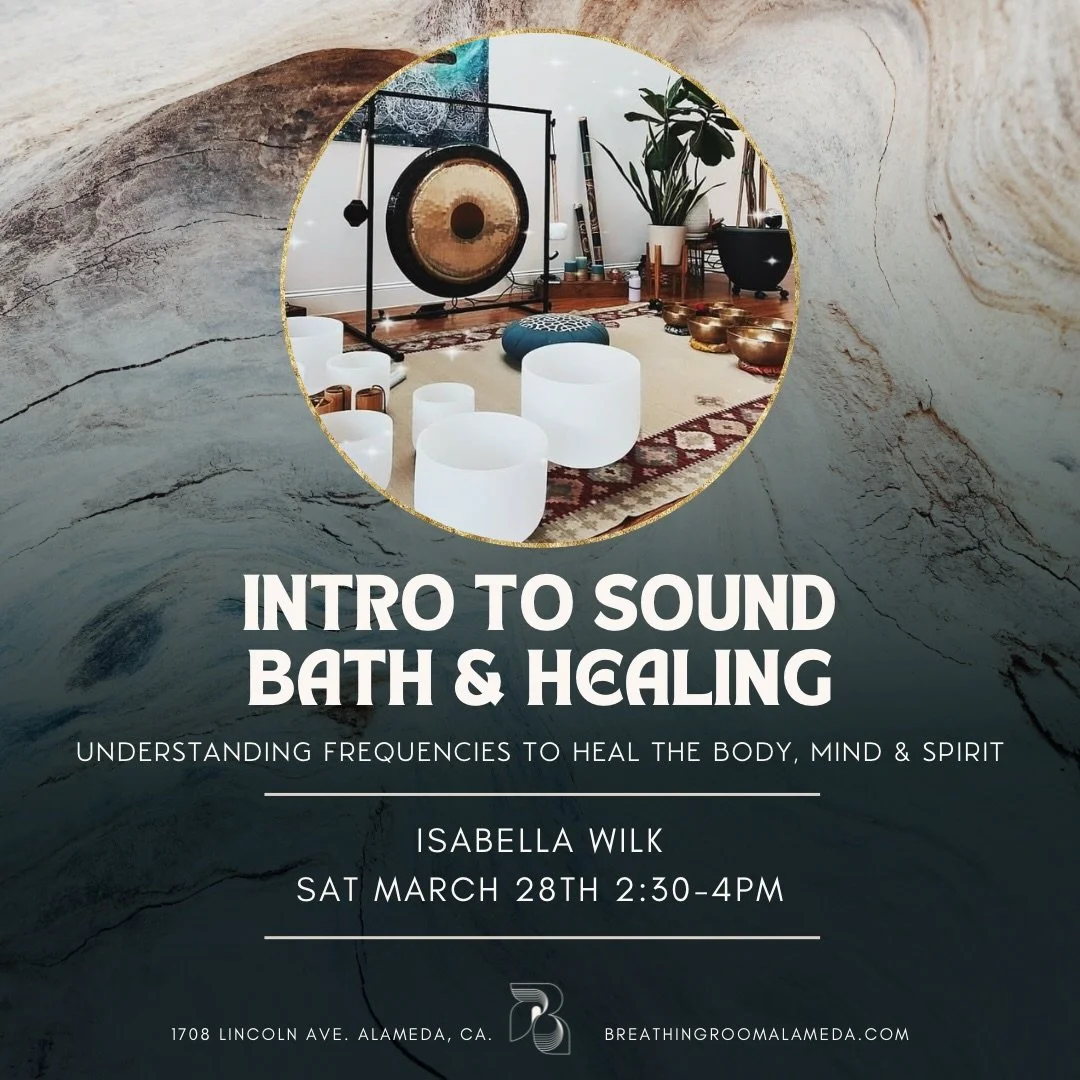 Sat March 28th 2:30-4pm with @isabellajoanwilk isabellajoanwilk 

This workshop focuses on sound bath healing through hands on experiential learning. Bring your own instruments and/or there will be instruments available to you to guide you through yo
