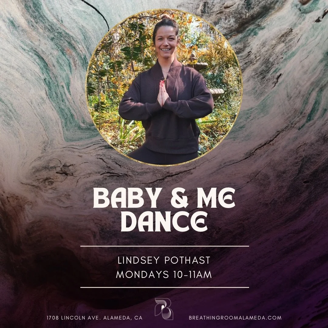 Mondays 10-11am! New Class starting Mon April 13th 🪷 Baby &amp; Me Dance 💫 
A joy-filled, beginner-friendly dance class to move your body, release stress, with baby right by your side.
Safe for baby-wearing with easy-to-follow, fusion-style movemen