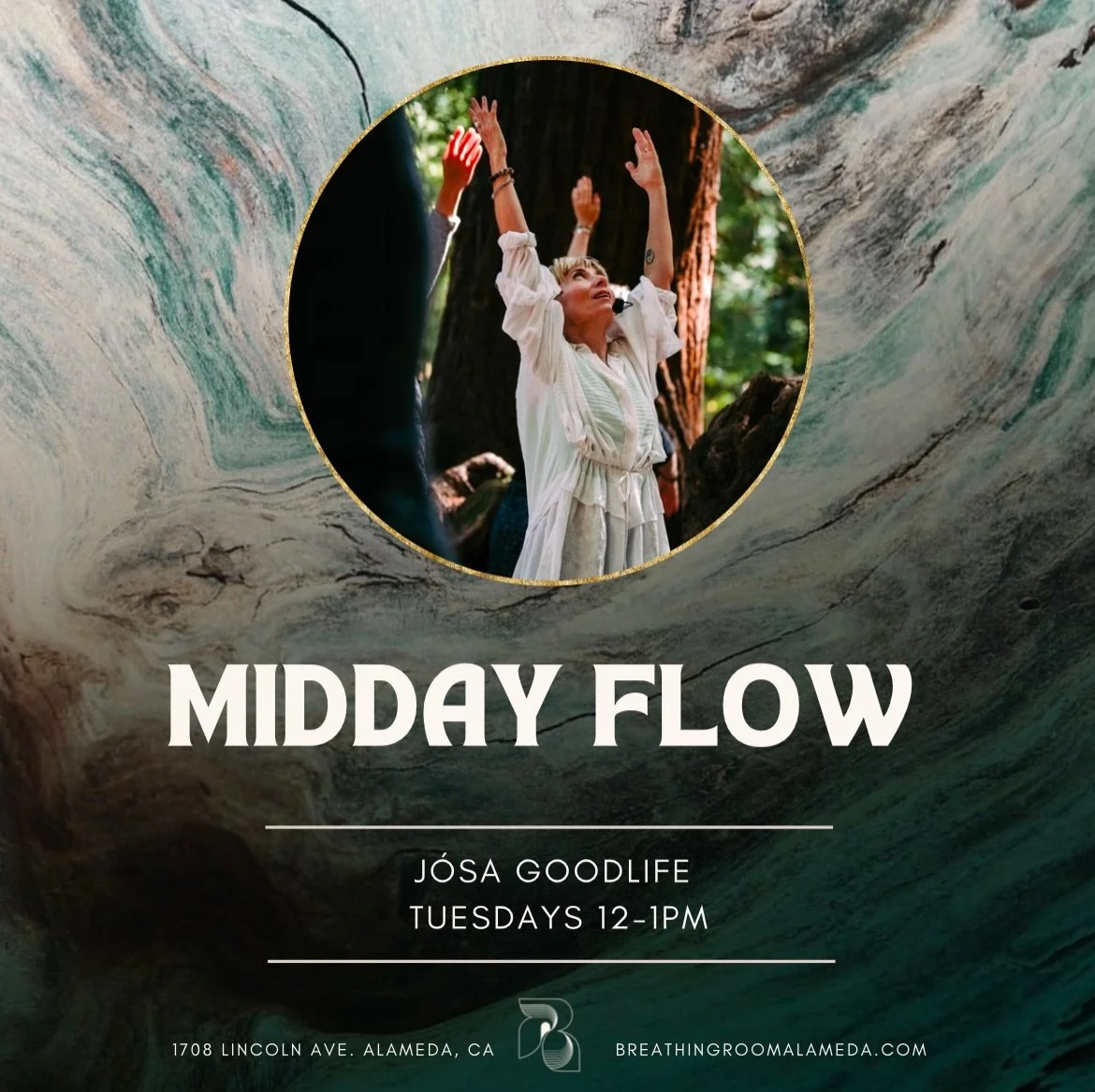 Tuesdays 12-1 pm. Greet midday with a gentle rhythm ✨ mindfully moving with breath. This is a strong meditative flow created to explore your edges and you will leave feeling centered and energized.🪷

This class is geared towards all practitioners se