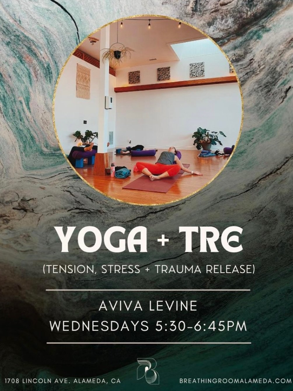 Wendsdays 5:30-6:45 pm. Join us and Nourish your nervous system with yoga and tension, stress and trauma release (TRE). TRE is a simple technique that invites neurogenic tremors to release stress or tension from the body that accumulate from everyday
