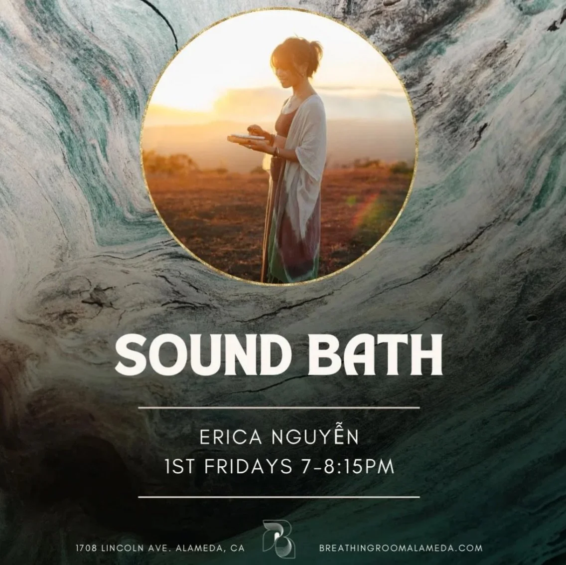 ✨🤍Join us for the monthly First Friday Sound Bath at the Breathing Room, designed to help you kickstart your month feeling refreshed and renewed. Immerse yourself in the soothing sounds of the gong, singing bowls, chimes, drum, and other healing ins