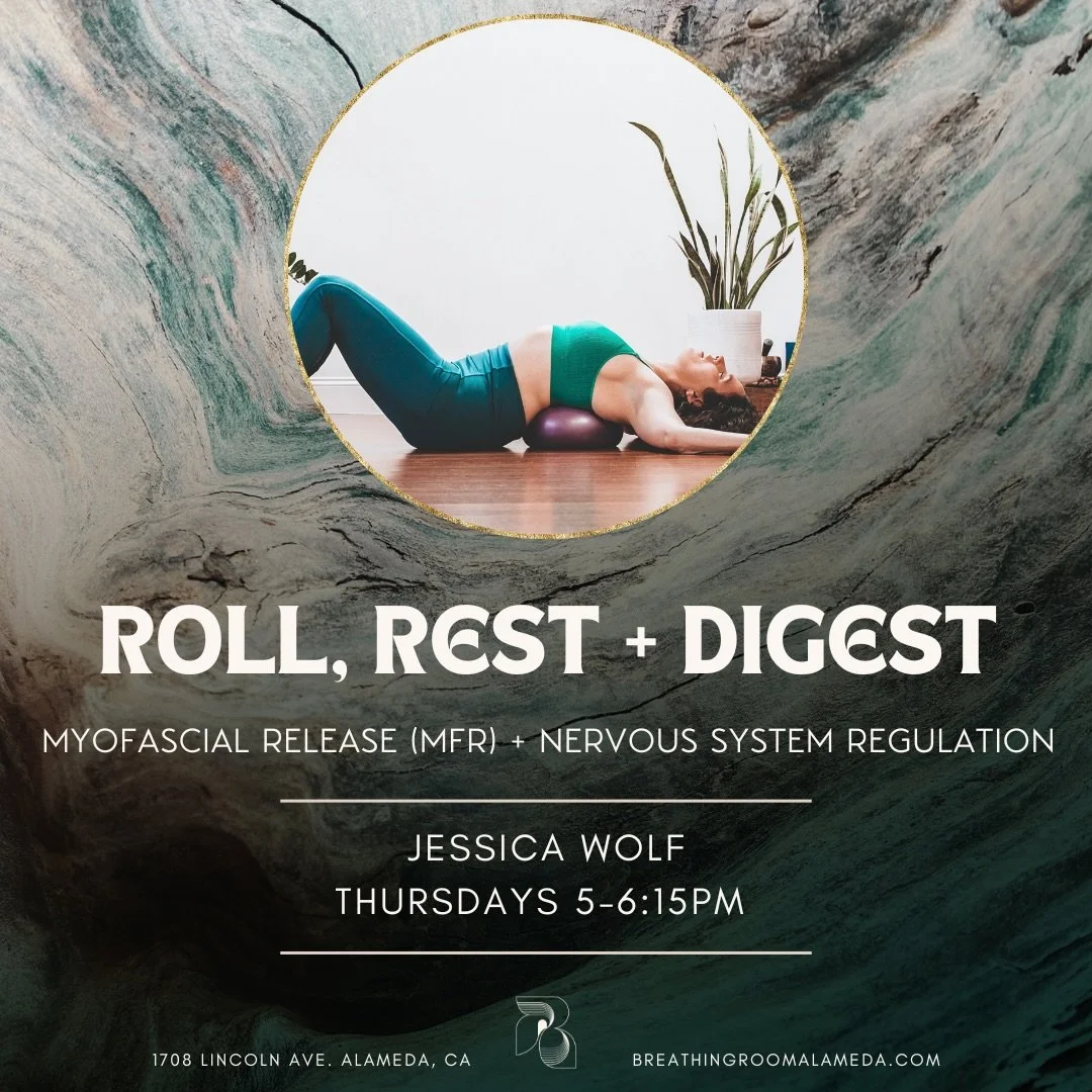 Thursdays from 5-6:15pm We Roll, Rest &amp; Digest. 🧘🏾&zwj;♂️ Discover the transformative power of Myofascial Release + Nervous System Regulation in this dynamic and therapeutic roll out class. Designed to relieve tension, enhance movement, and fos