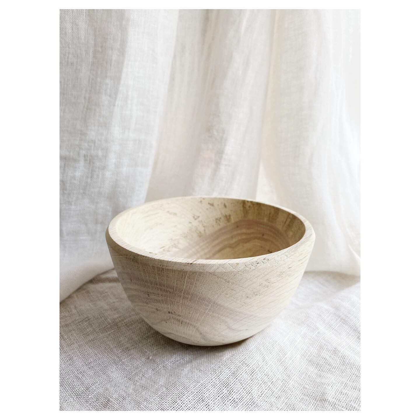 Bleached Lauren oak bowl