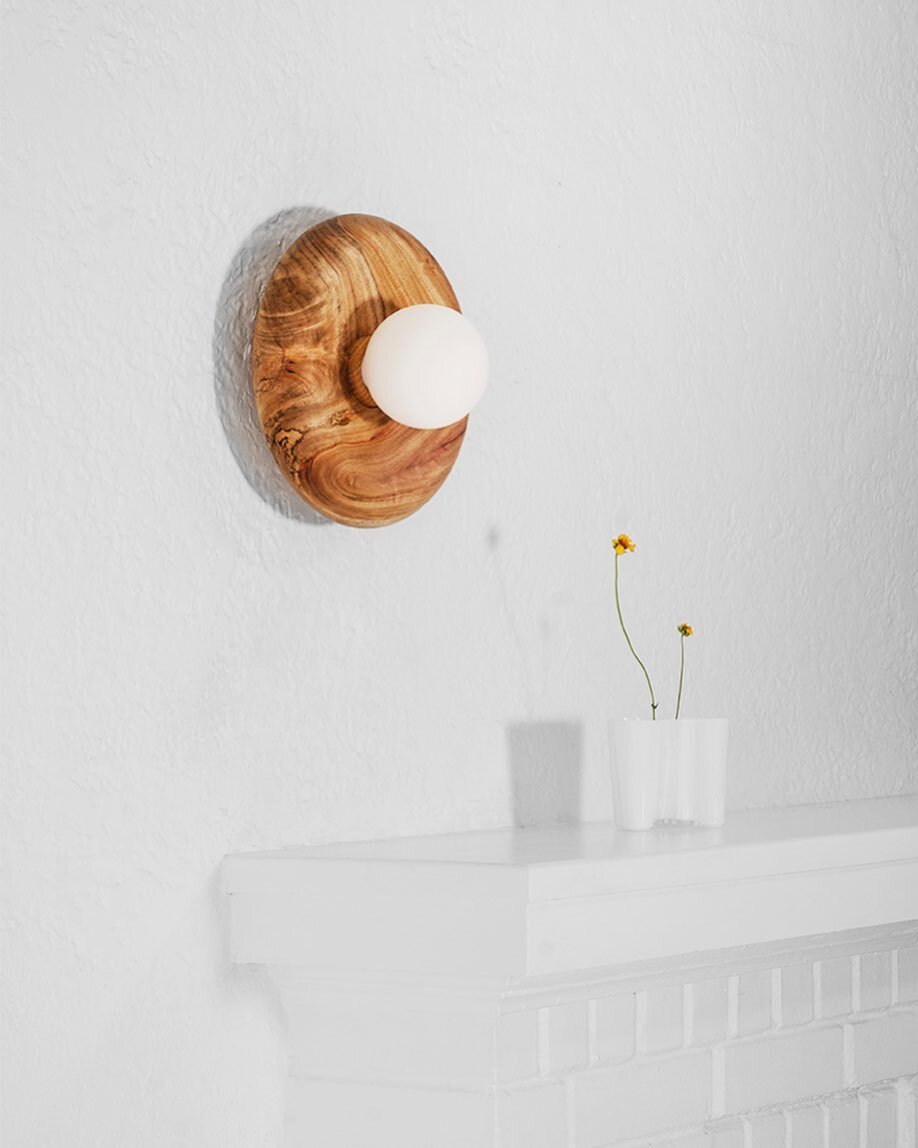 Dimple Sconce in camphor, beeswax finish

DM or email info@jibprojects.com for details 
.
.
.

#lightingdesign #design #lathe #woodworking #woodworker #handmade #interiordesignlovers #process #lumberjack #salvage #woodturning #contemporarycraft #wood