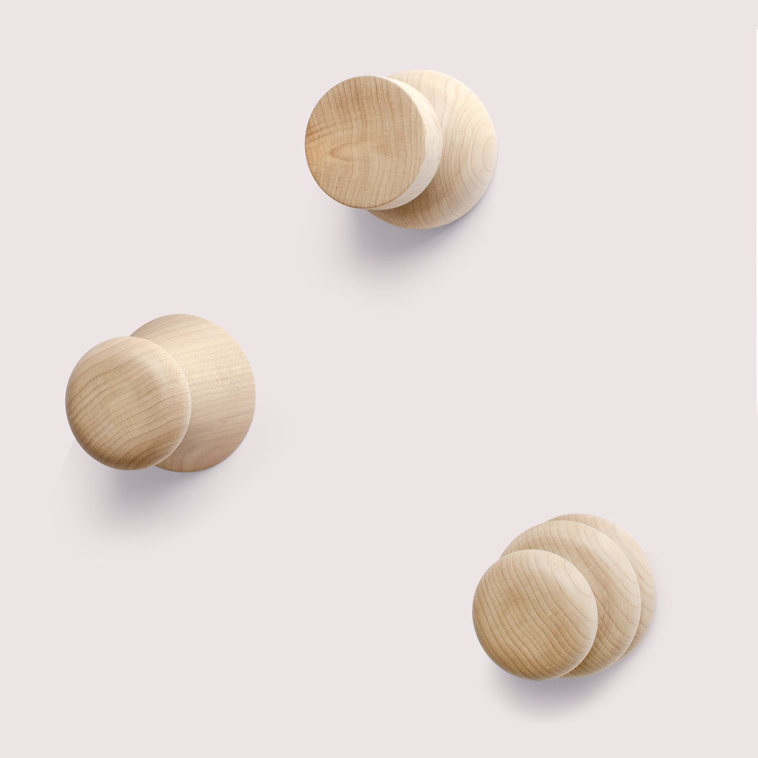 Sculptural Wall Hooks, set of 3