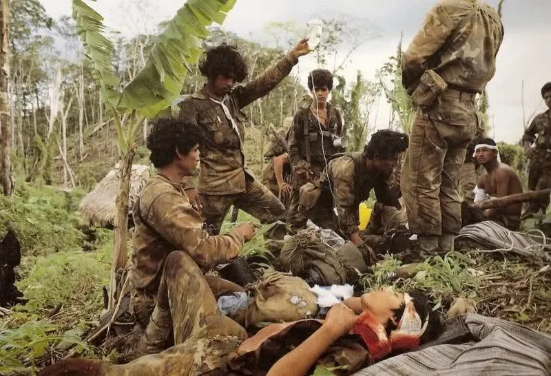 Contra guerrilla base in Honduras