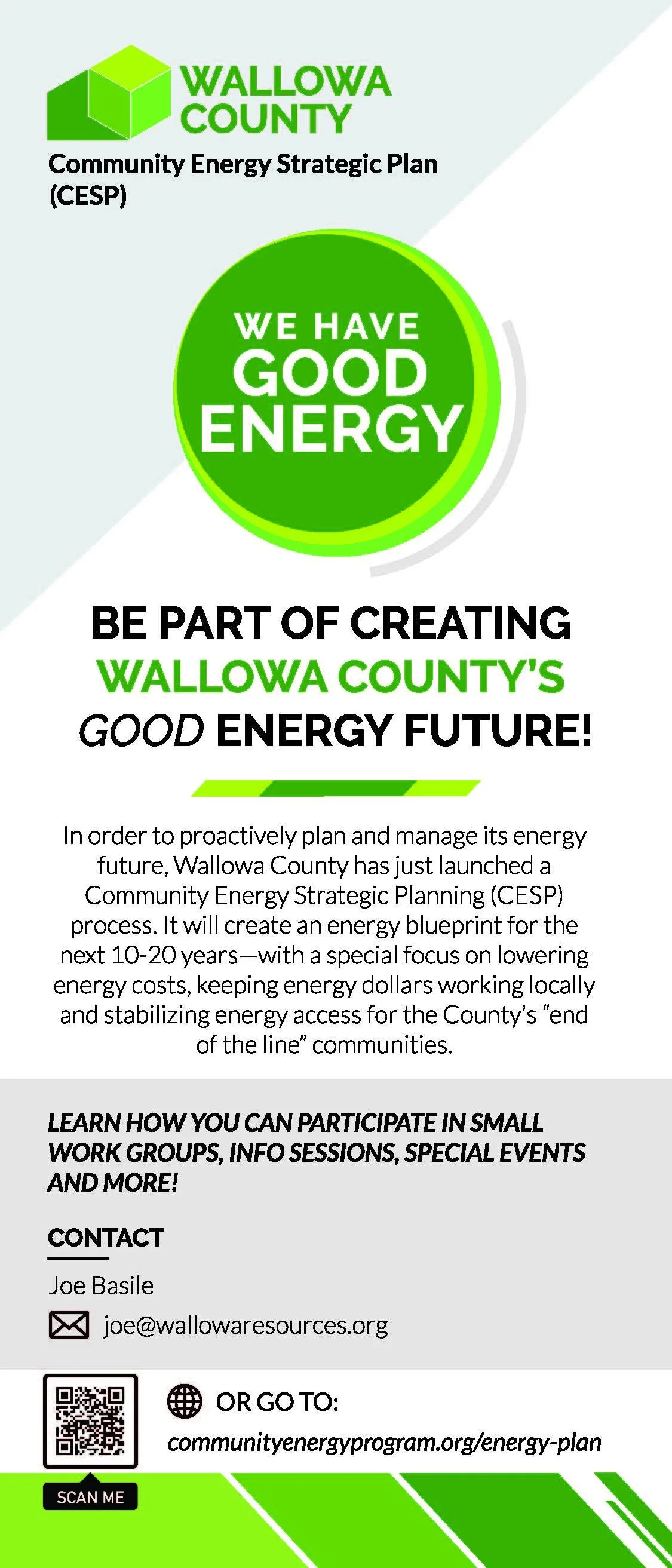 Be Part of Creating Wallowa County’s GOOD Energy Future!