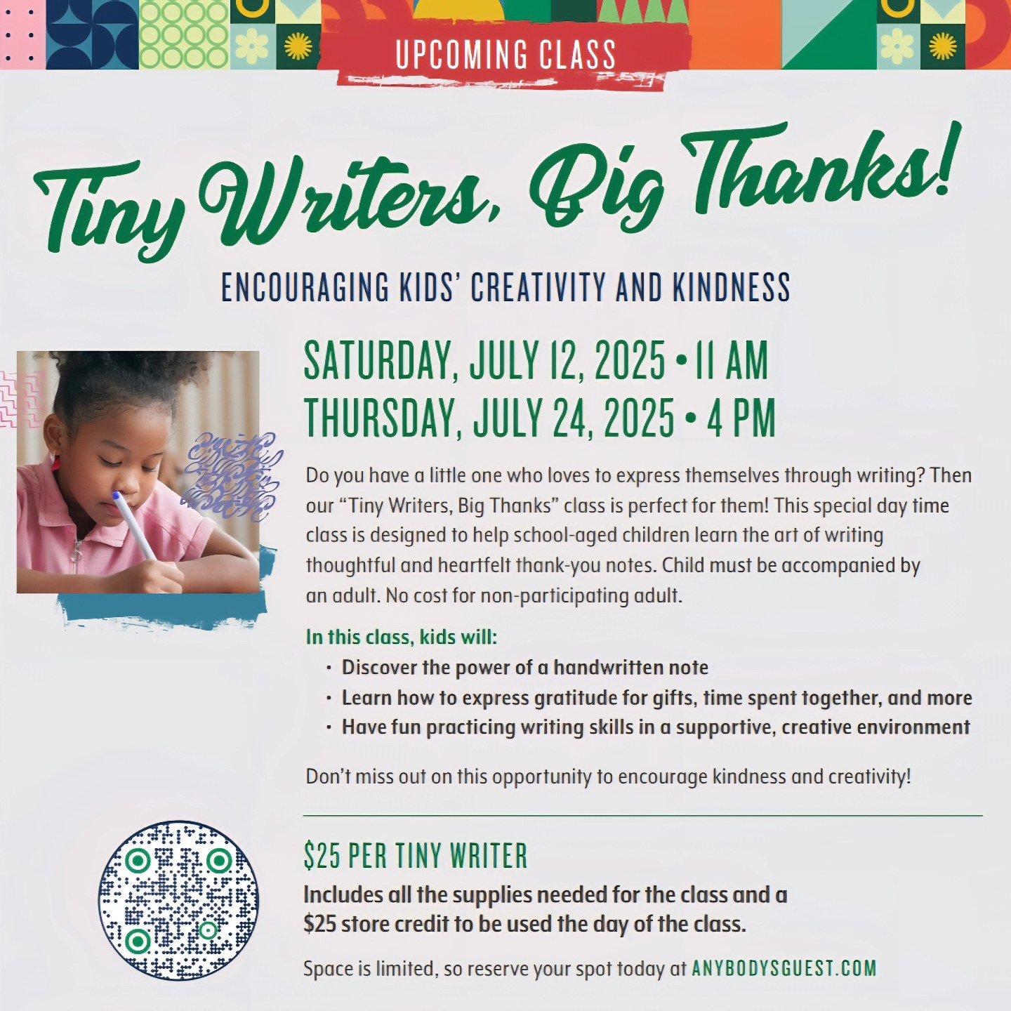 Anybody's Guest: Tiny Writers