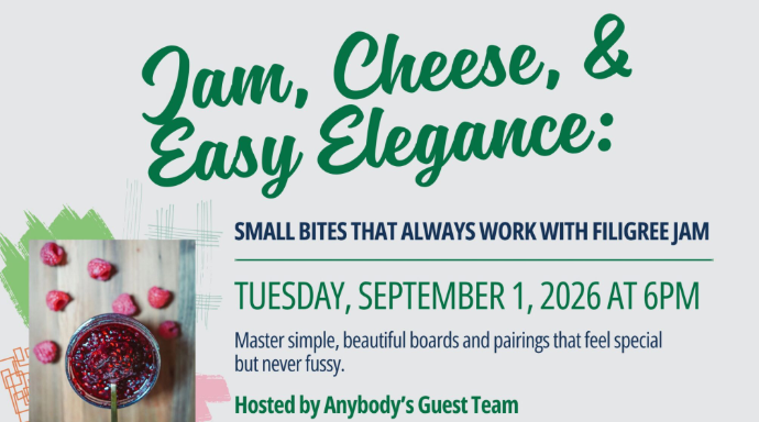 Anybody's Guest: Jame, Cheese, & Easy Elegance
