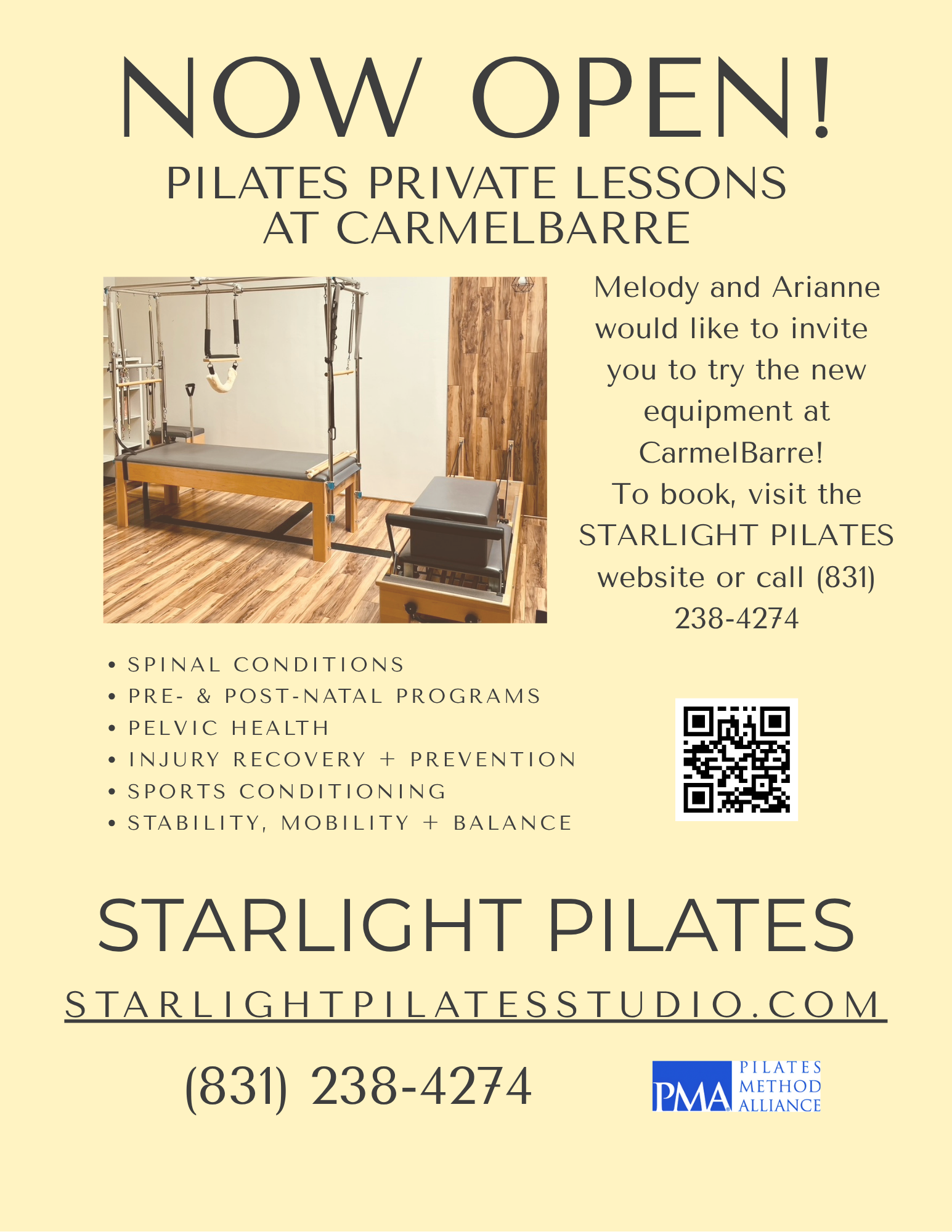 Starlight Pilates at CarmelBarre 