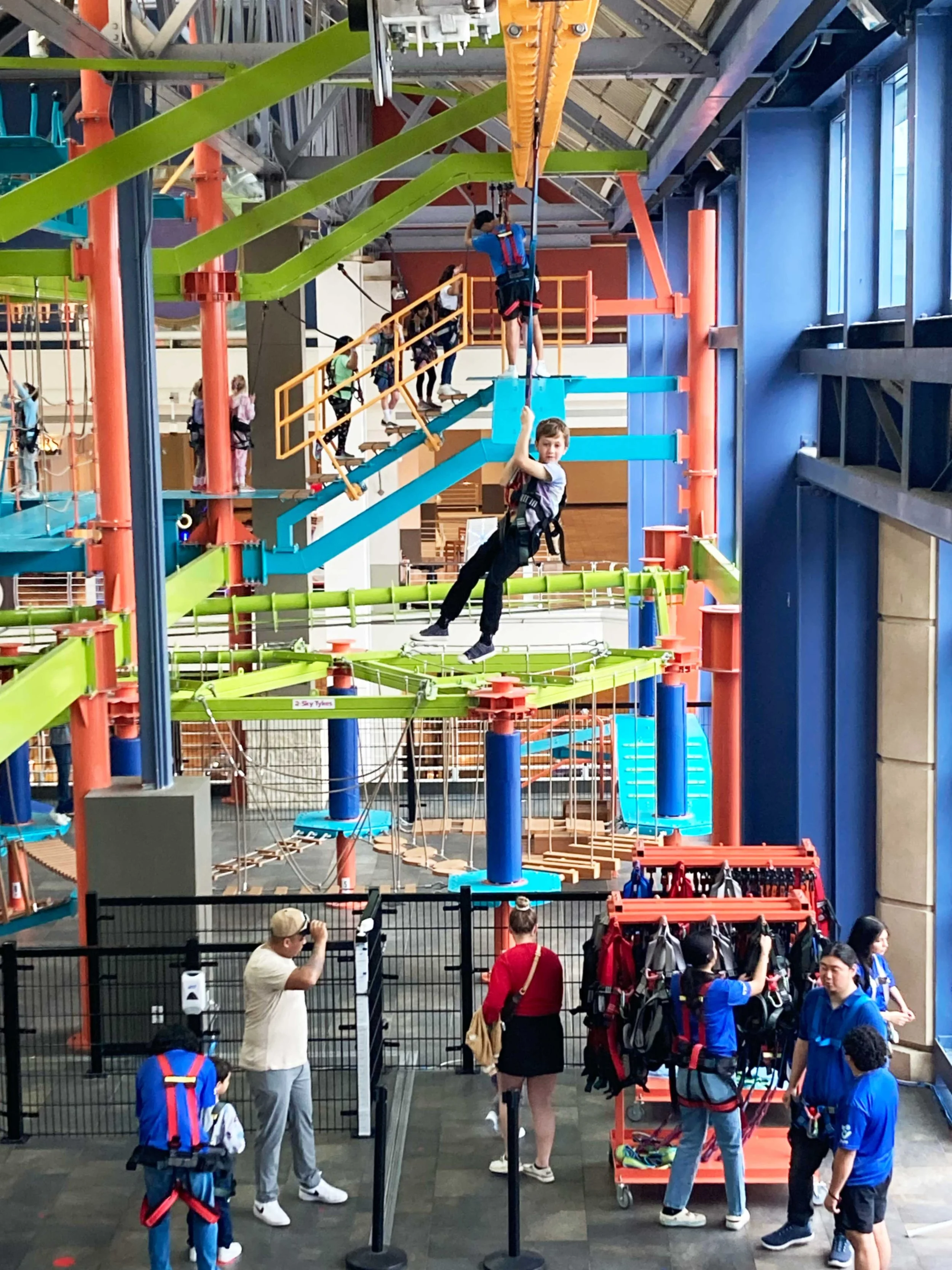 Zip Indoors at San Antonio’s Shops at Rivercenter Mall