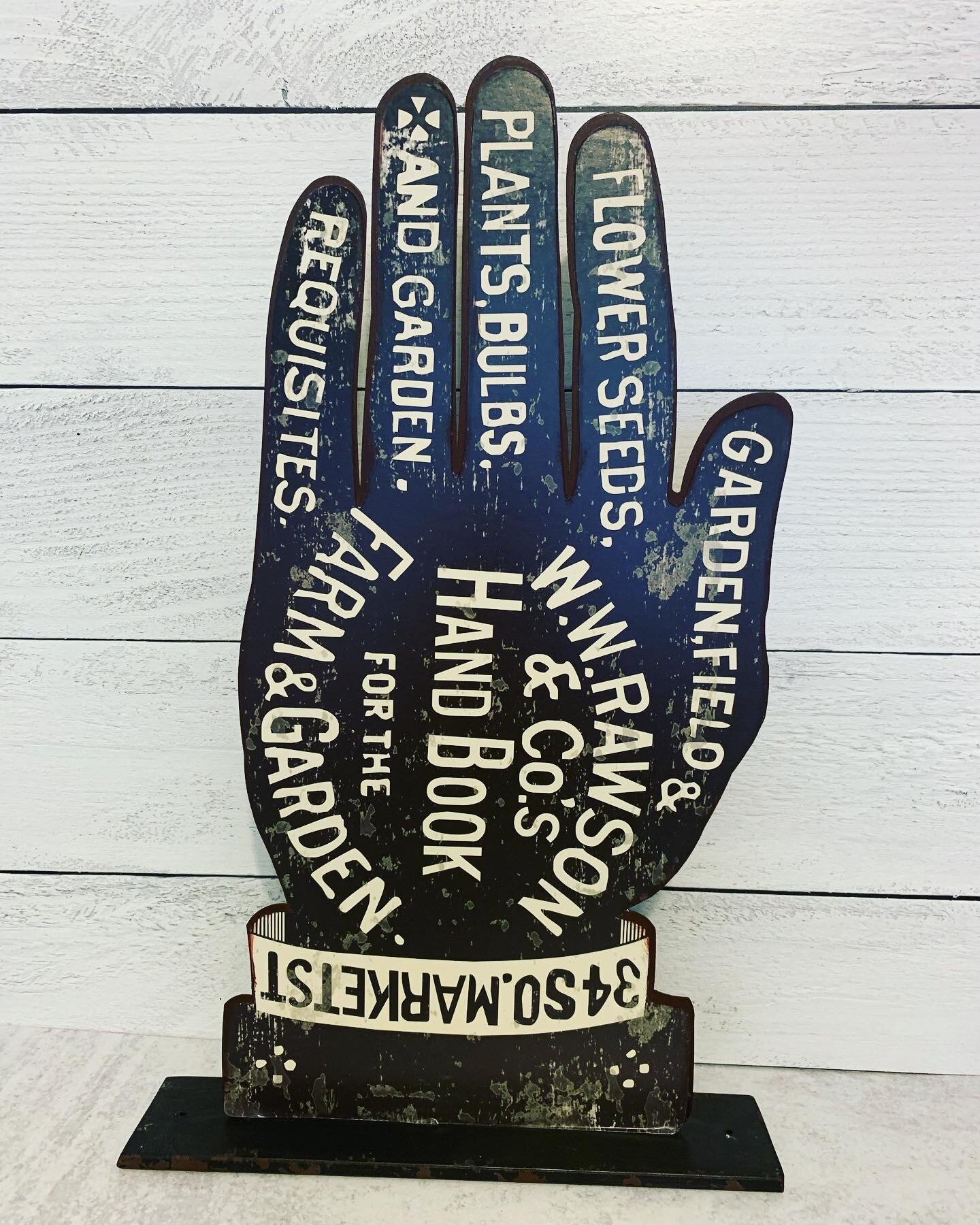 Double Sided Metal Garden Supply Sign