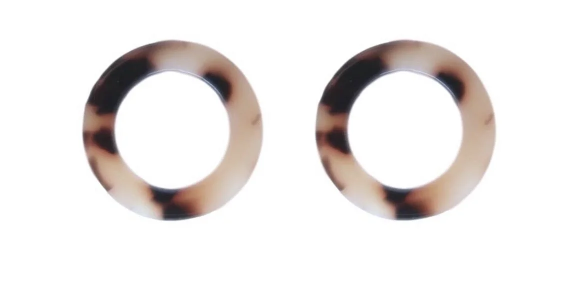 Mini Tortoise Circle Studs