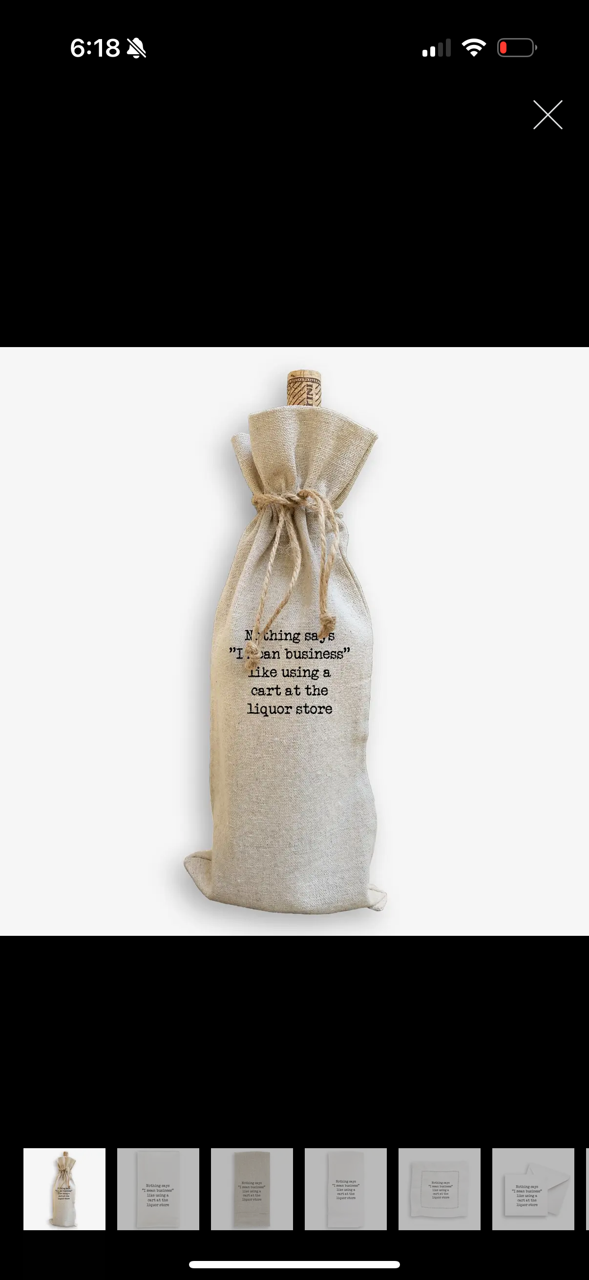Nothing Says Business - Wine Bag