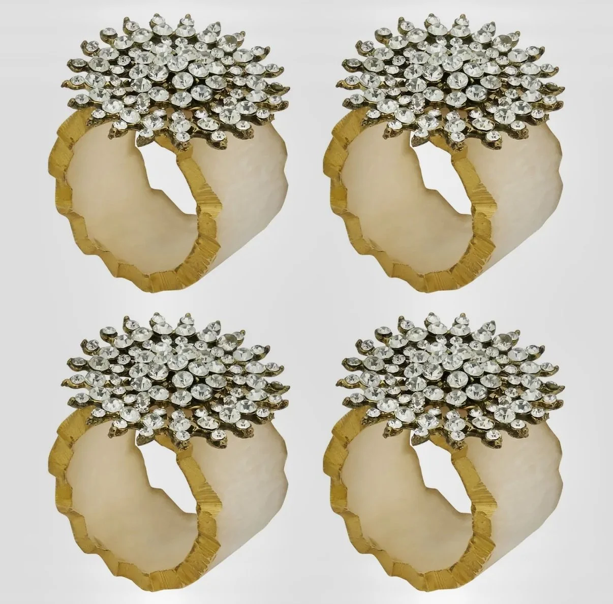 Set of 4 - Elegant Napkin Rings