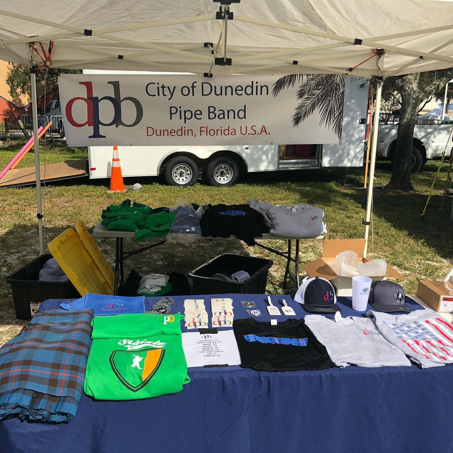 Gates are open! Come visit us at our merch tent! #dunedincelticmusicandcraftbeerfestival