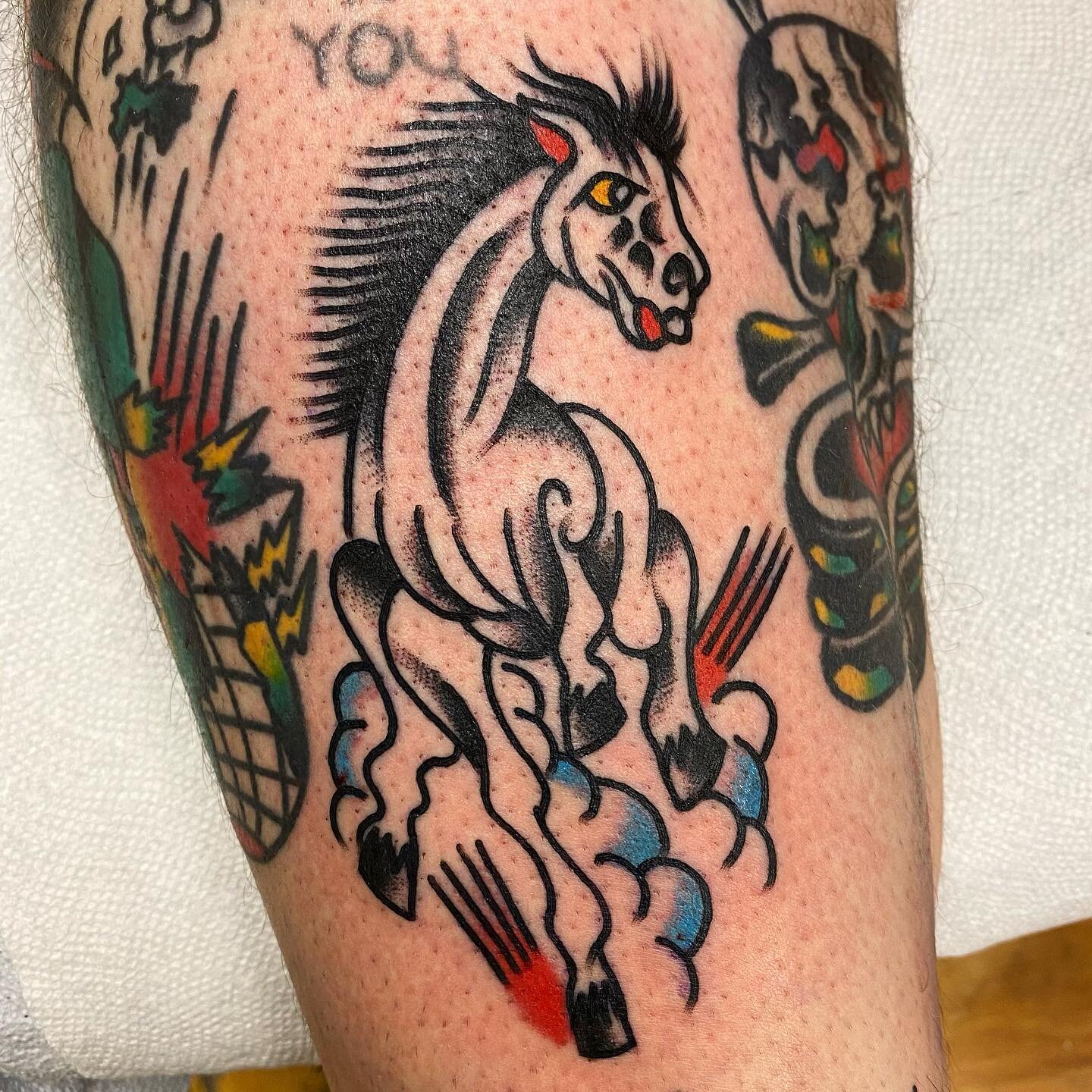 Hyper realistic horse made @riversidetattooma, DM for appointments and availability