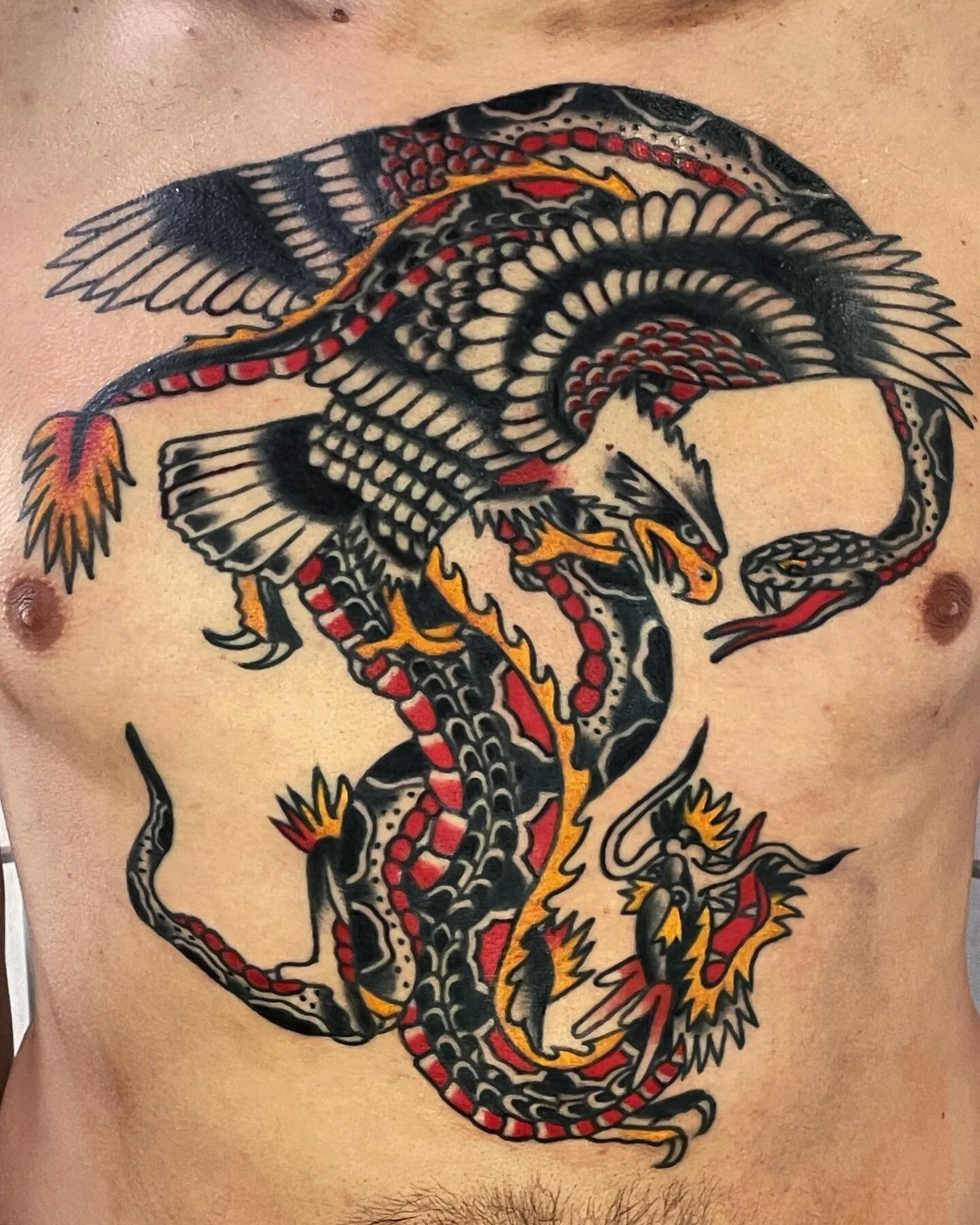 Trevor&rsquo;s first tattoo made at @riversidetattootn