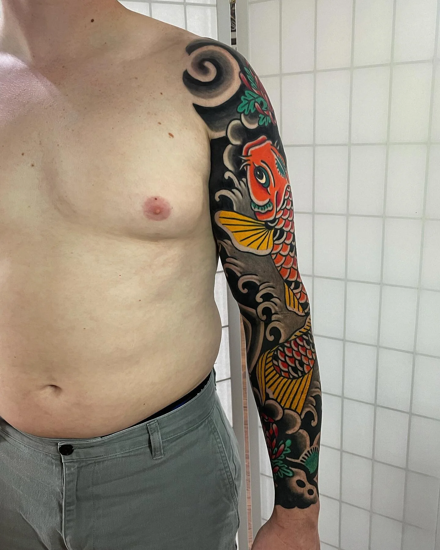 A first tattoo for @khinkle92. Thank you for your trust and commitment. As usual, made at @riversidetattootn