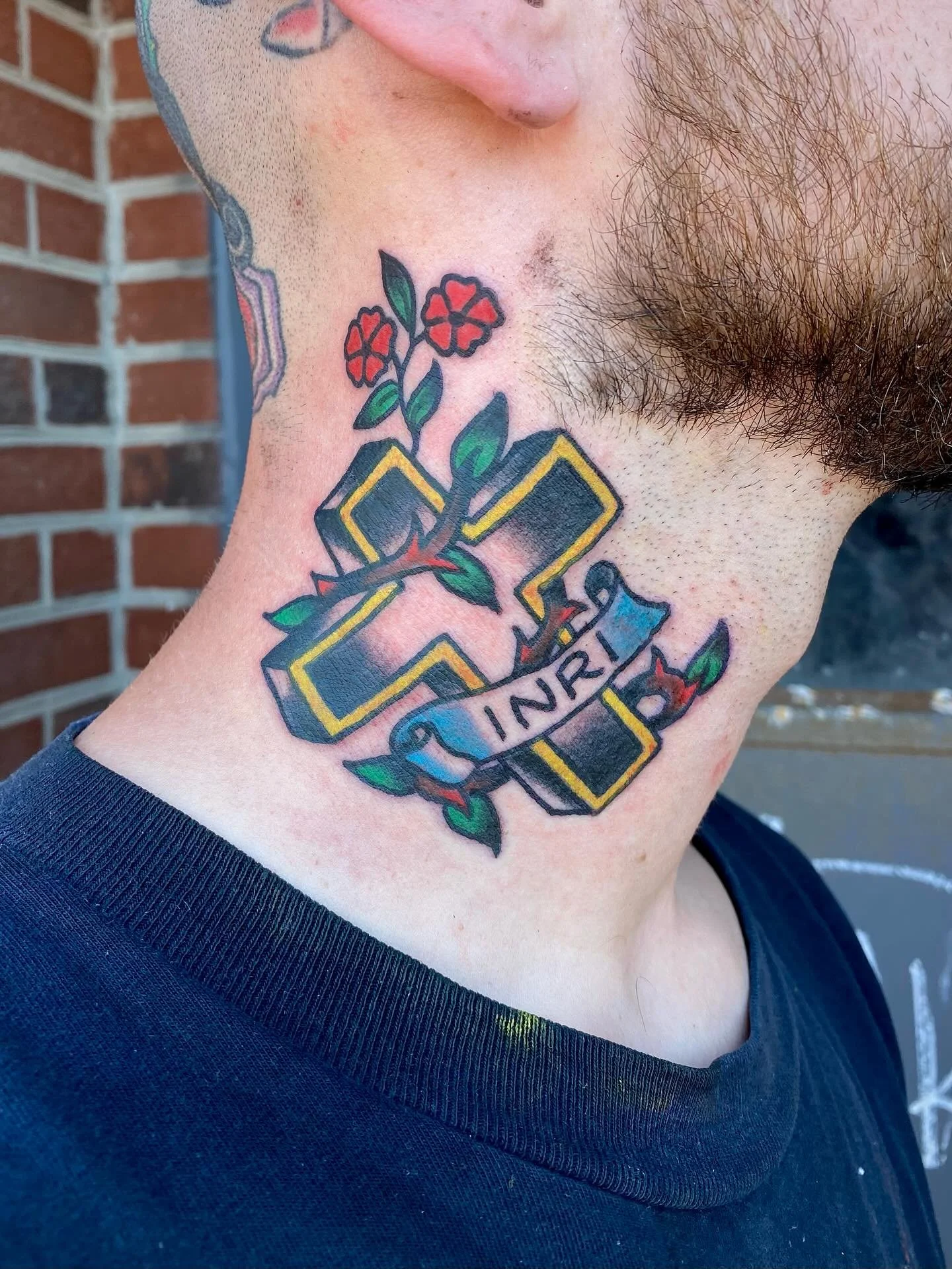 Fresh and healed sides of the neck 
made @riversidetattootn

TEXT 865-370-5420
to book now