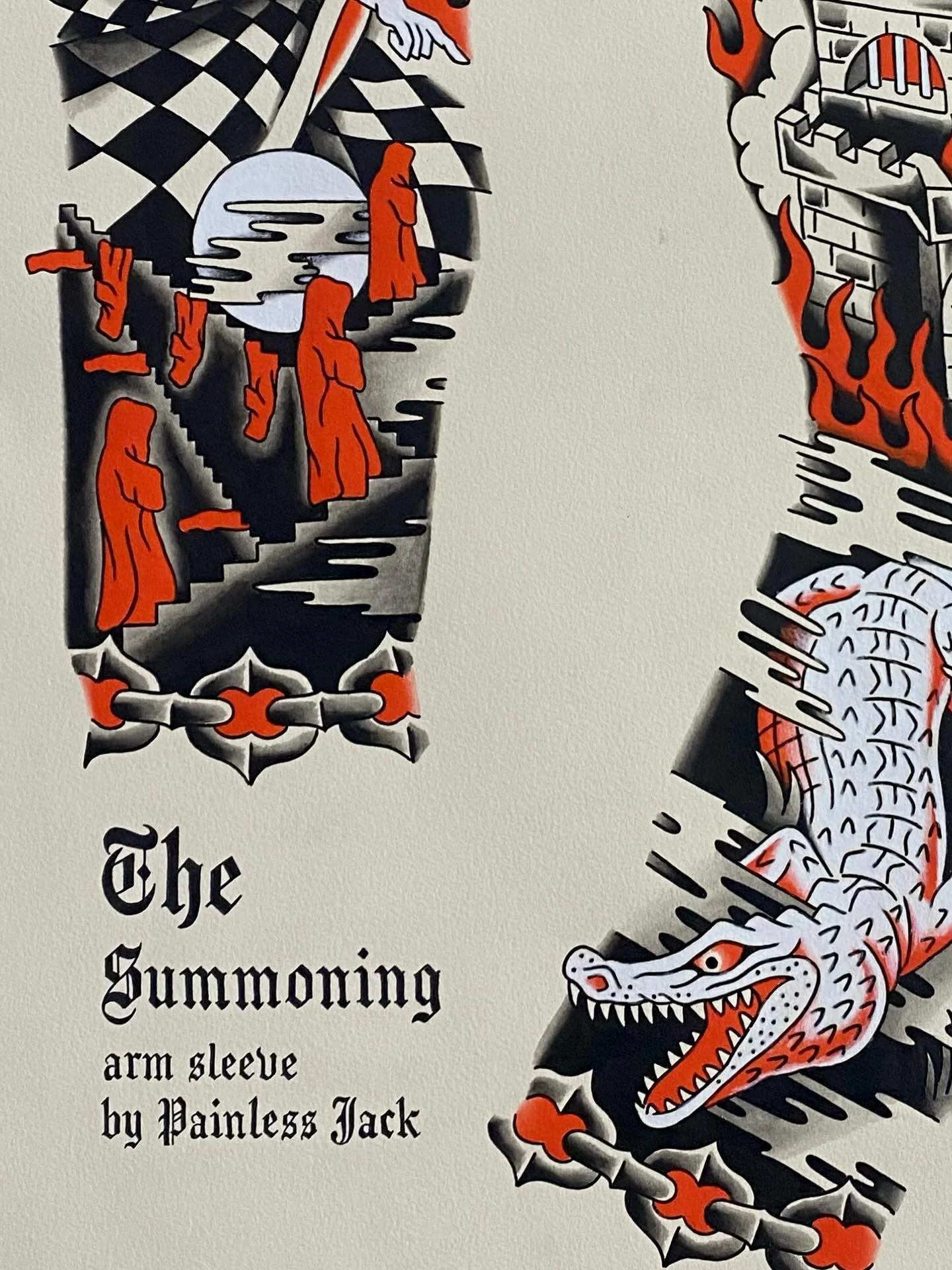 The Summoning - an arm sleeve in progress 
painting and tattooing @riversidetattootn 

TEXT 865-370-5420 
to book now